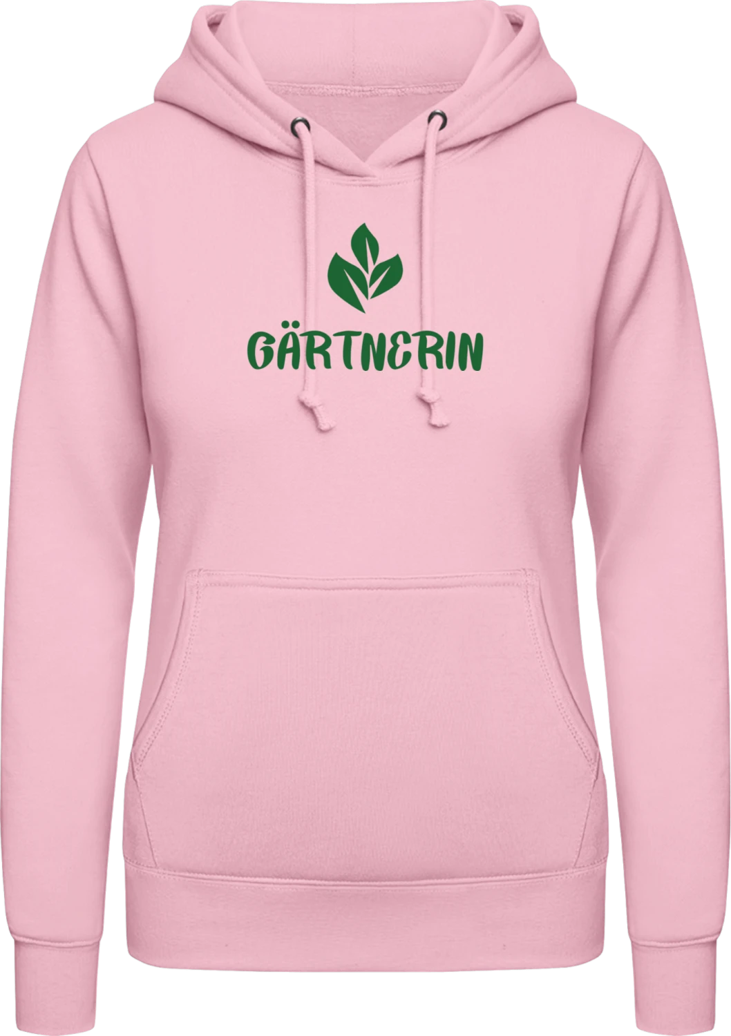 Gärtnerin - Baby pink AWDis ladies hoodie - Front