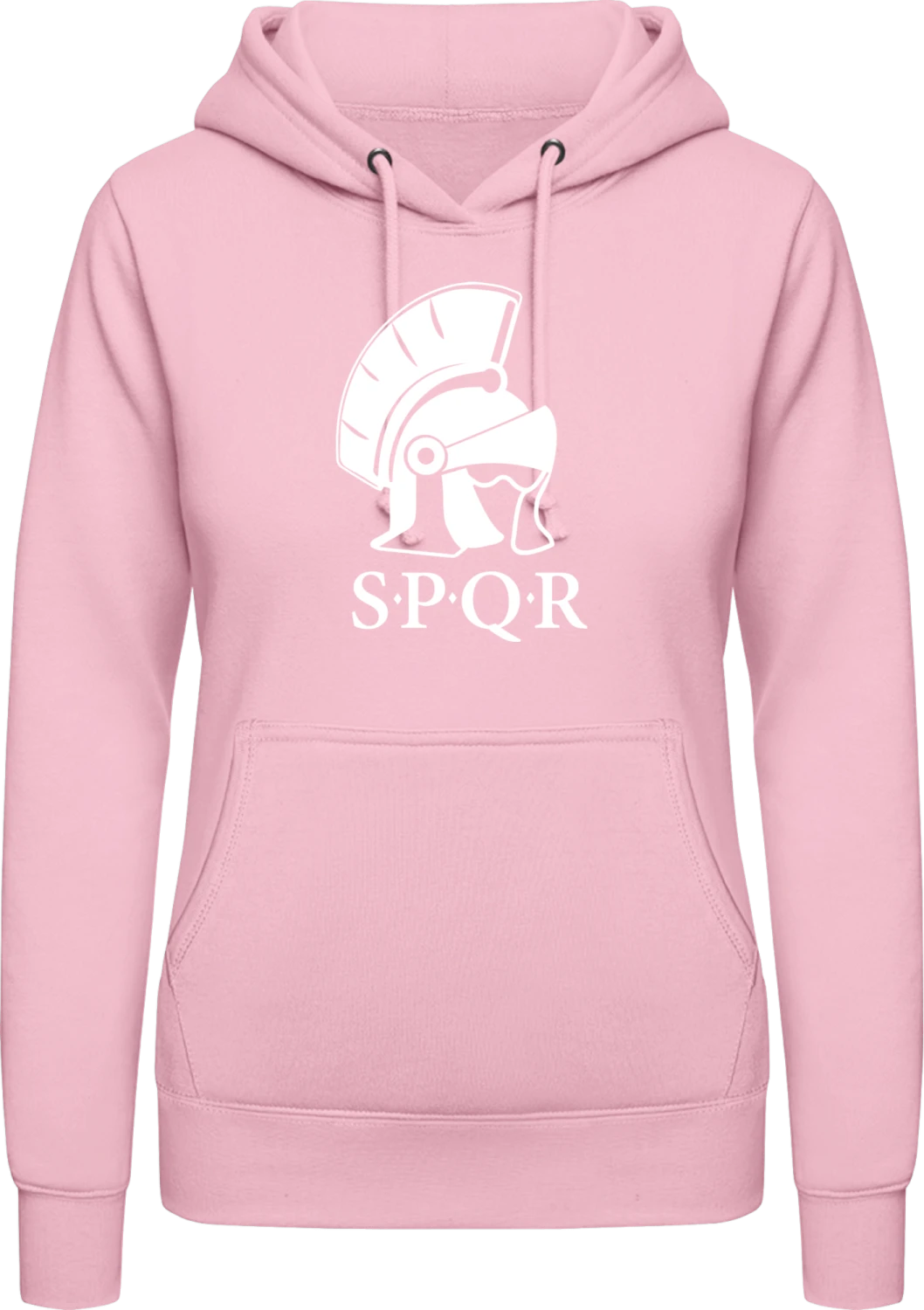 SPQR Roman - Baby pink AWDis ladies hoodie - Front