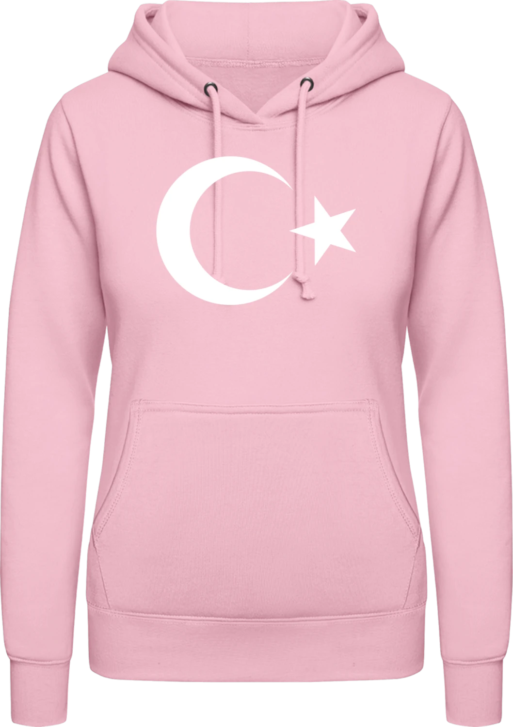 Türkei Türkiye - Baby pink AWDis ladies hoodie - Front