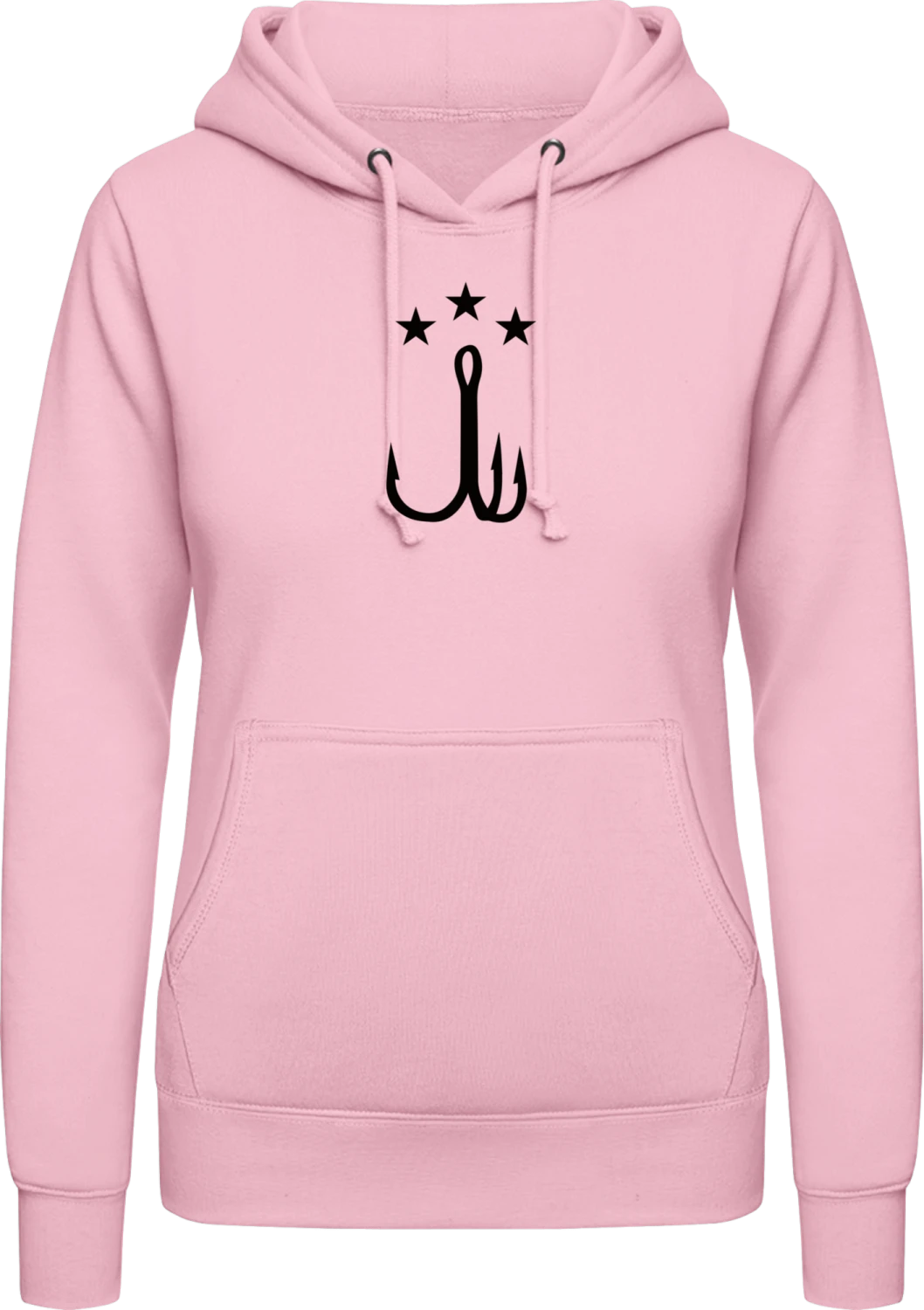 Drilling - Baby pink AWDis ladies hoodie - Front