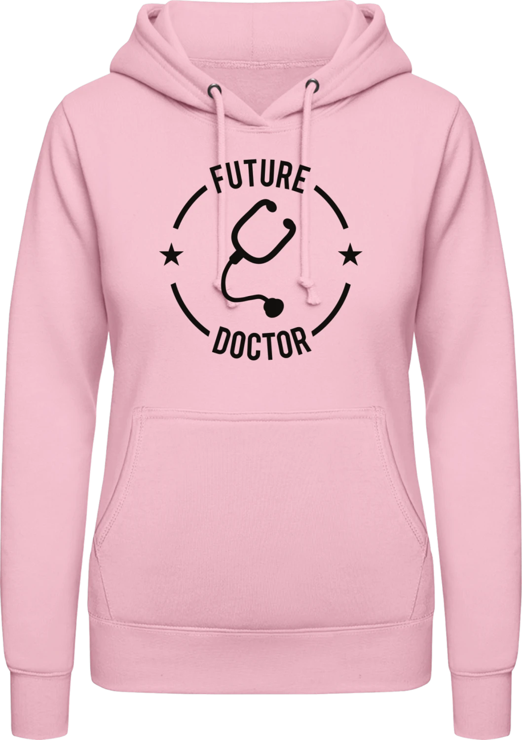 Future Doctor - Baby pink AWDis ladies hoodie - Front