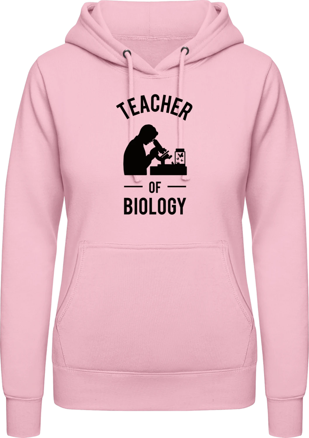 Teacher Of Biology - Baby pink AWDis ladies hoodie - Front