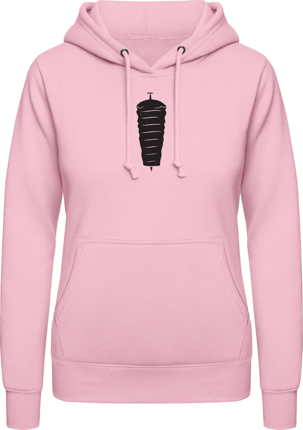 Döner Kebab - Baby pink AWDis ladies hoodie - Front