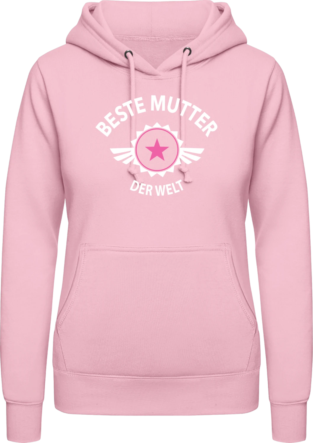 Beste Mutter der Welt - Baby pink AWDis ladies hoodie - Front