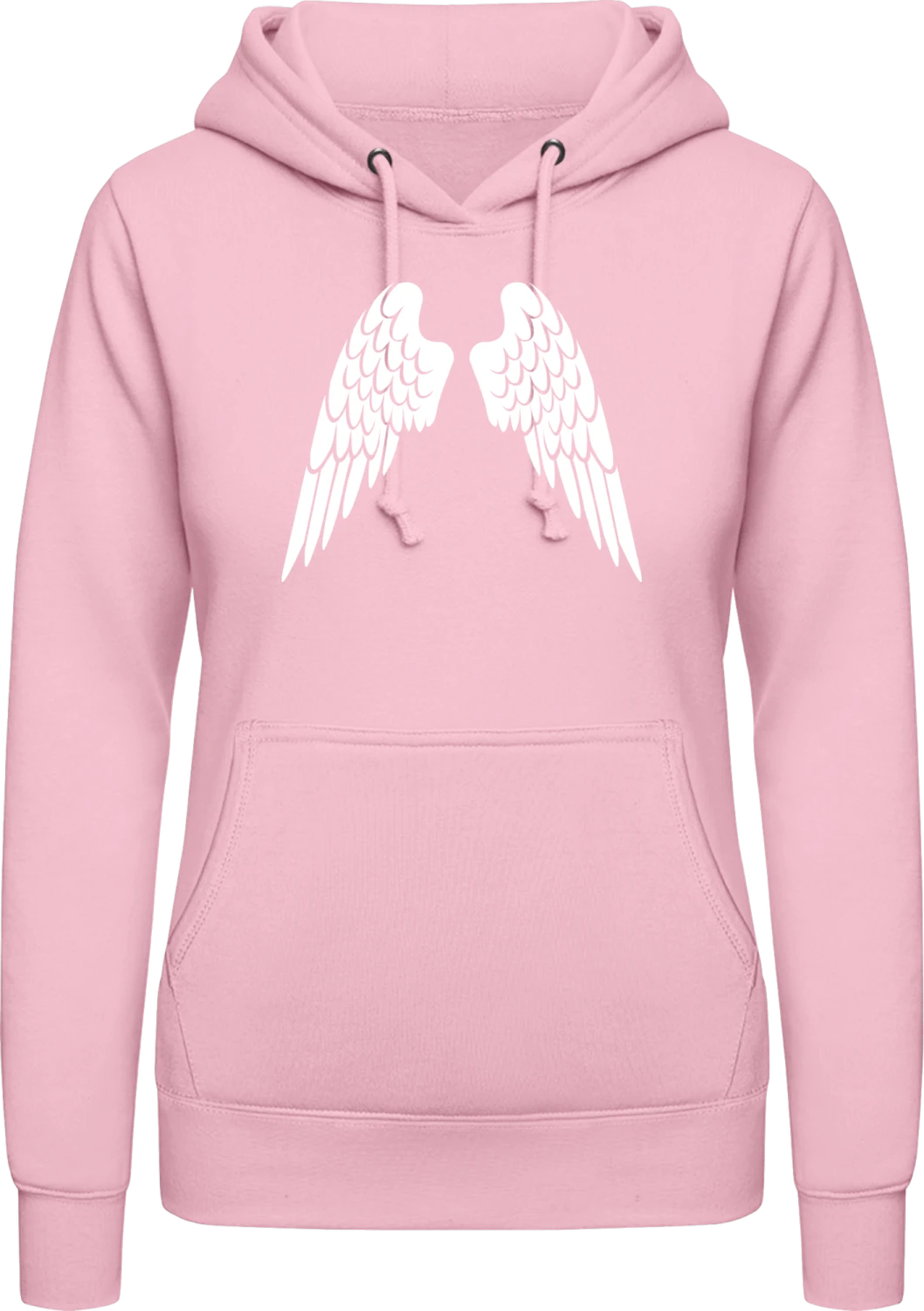 Engelsflügel - Baby pink AWDis ladies hoodie - Front