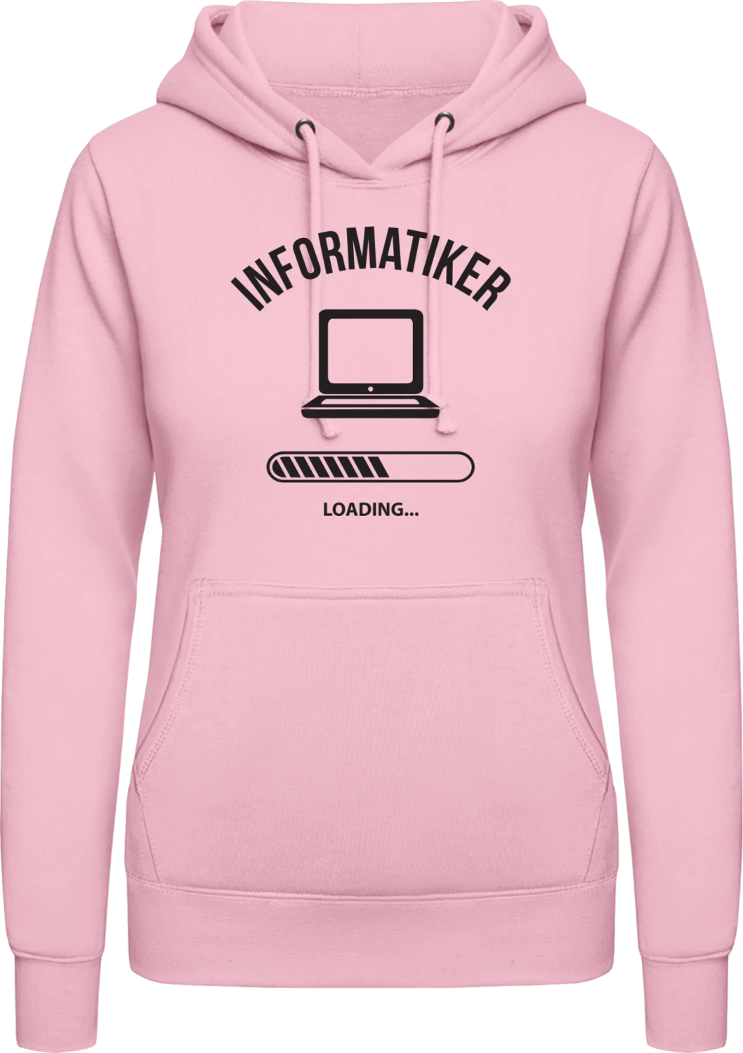 Informatiker Loading - Baby pink AWDis ladies hoodie - Front