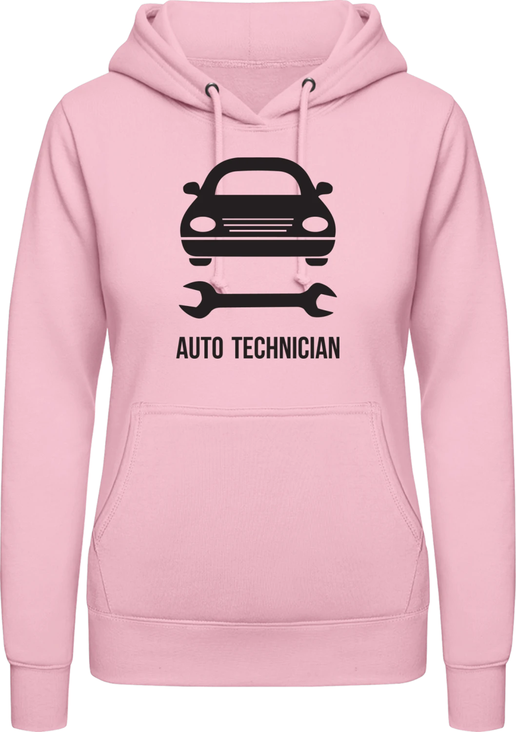 KFZ-Techniker - Baby pink AWDis ladies hoodie - Front