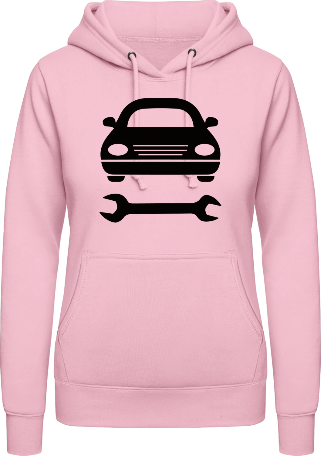 Automechaniker Schrauber - Baby pink AWDis ladies hoodie - Front