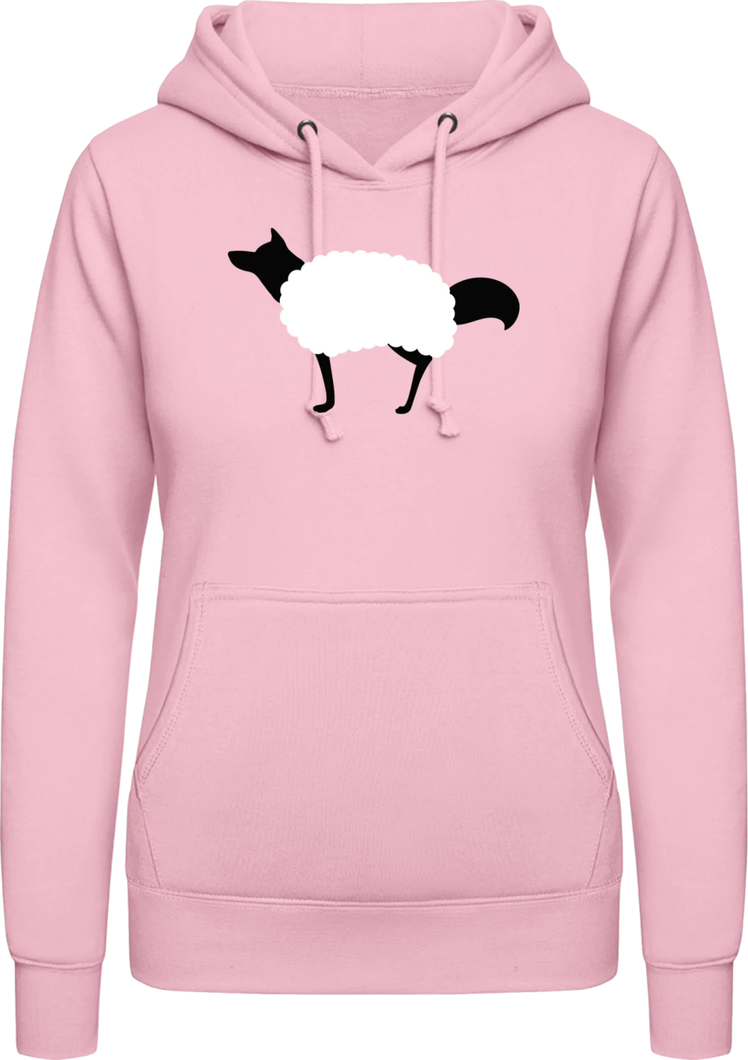 Wolf im Schafspelz - Baby pink AWDis ladies hoodie - Front