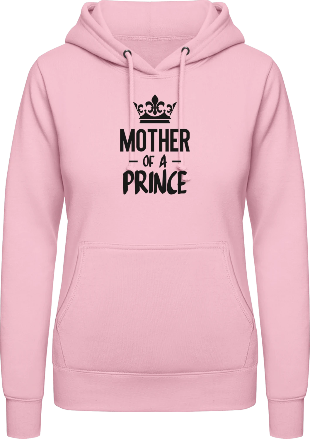 Mother Of A Prince Mam And Son - Baby pink AWDis ladies hoodie - Front