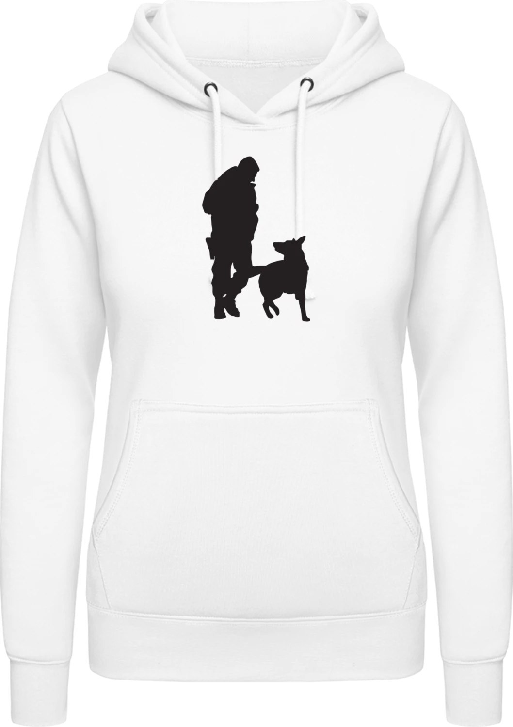 Polizeihund - Arctic white AWDis ladies hoodie - Front