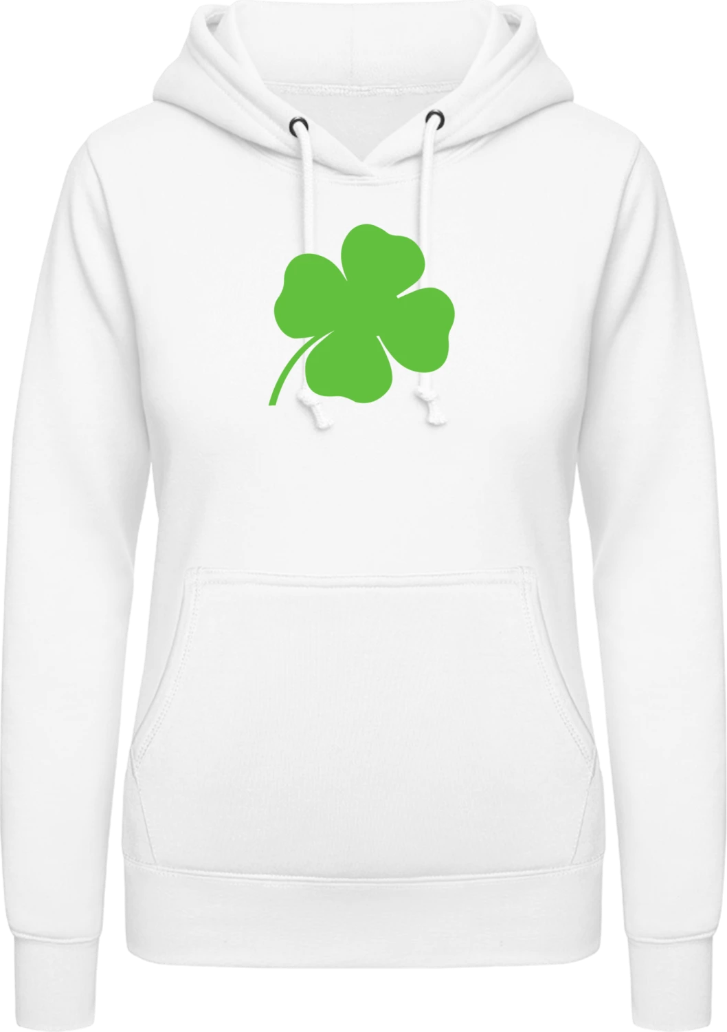 Kleeblatt - Arctic white AWDis ladies hoodie - Front