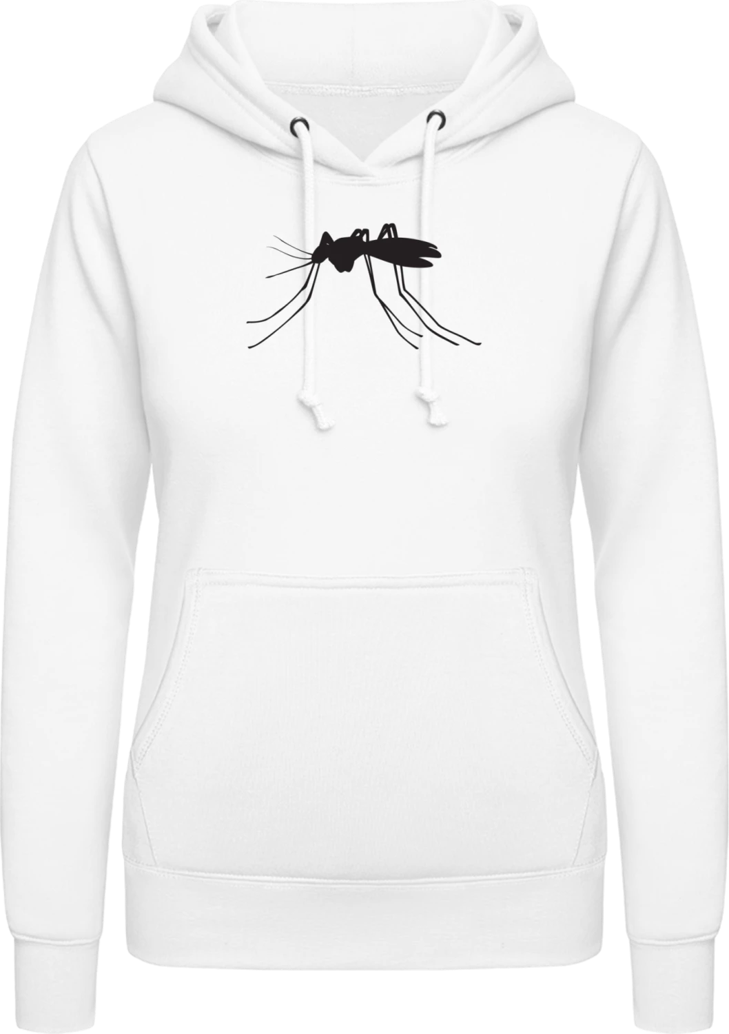 Stechmücke - Arctic white AWDis ladies hoodie - Front