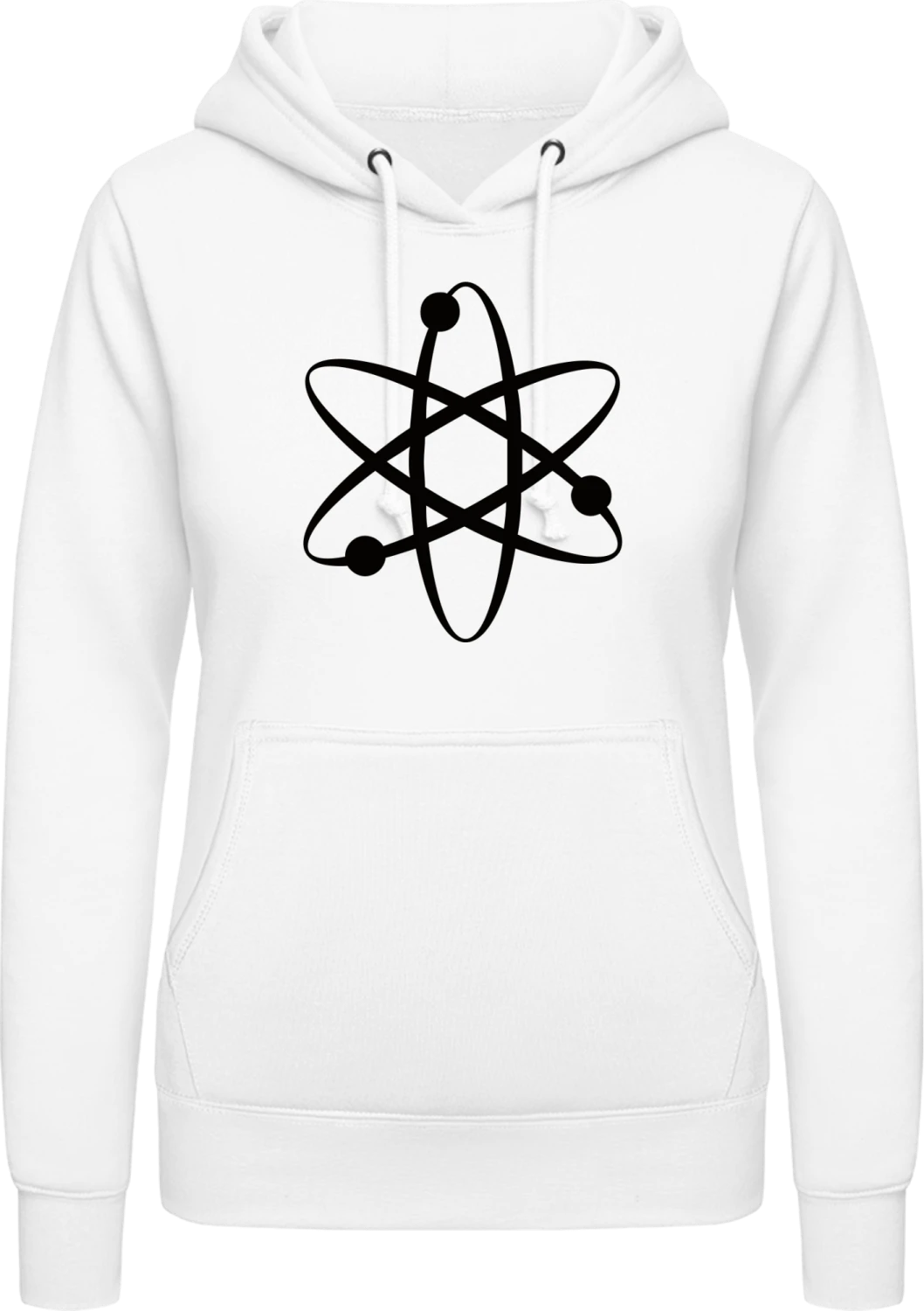 Science Electron - Arctic white AWDis ladies hoodie - Front