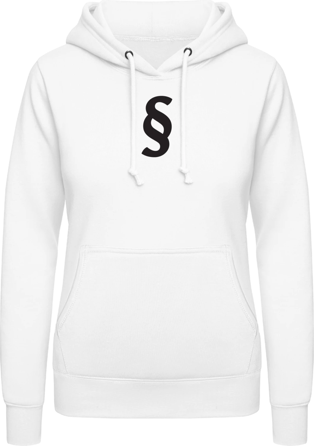 Paragraph - Arctic white AWDis ladies hoodie - Front