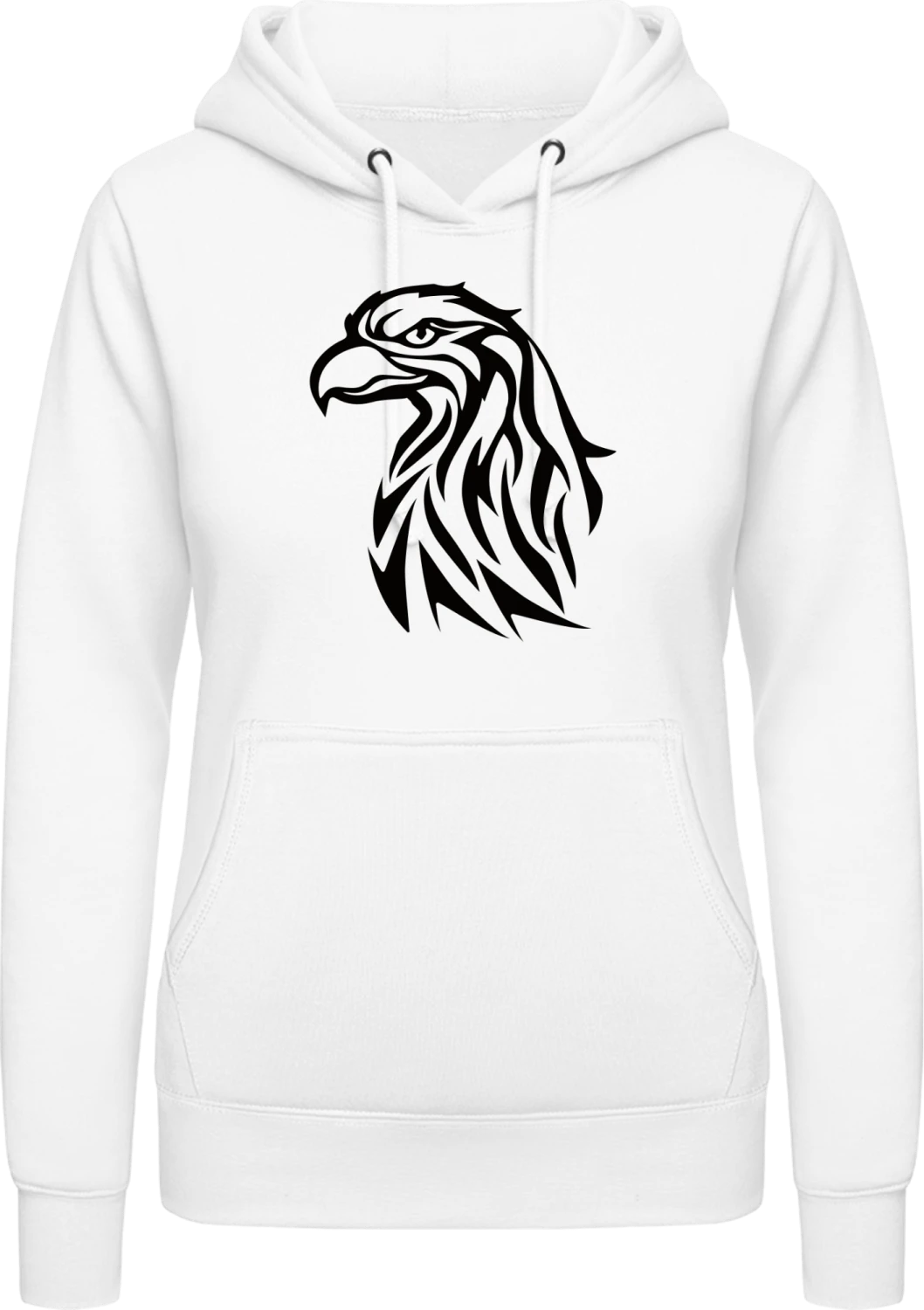 Eagle - Arctic white AWDis ladies hoodie - Front