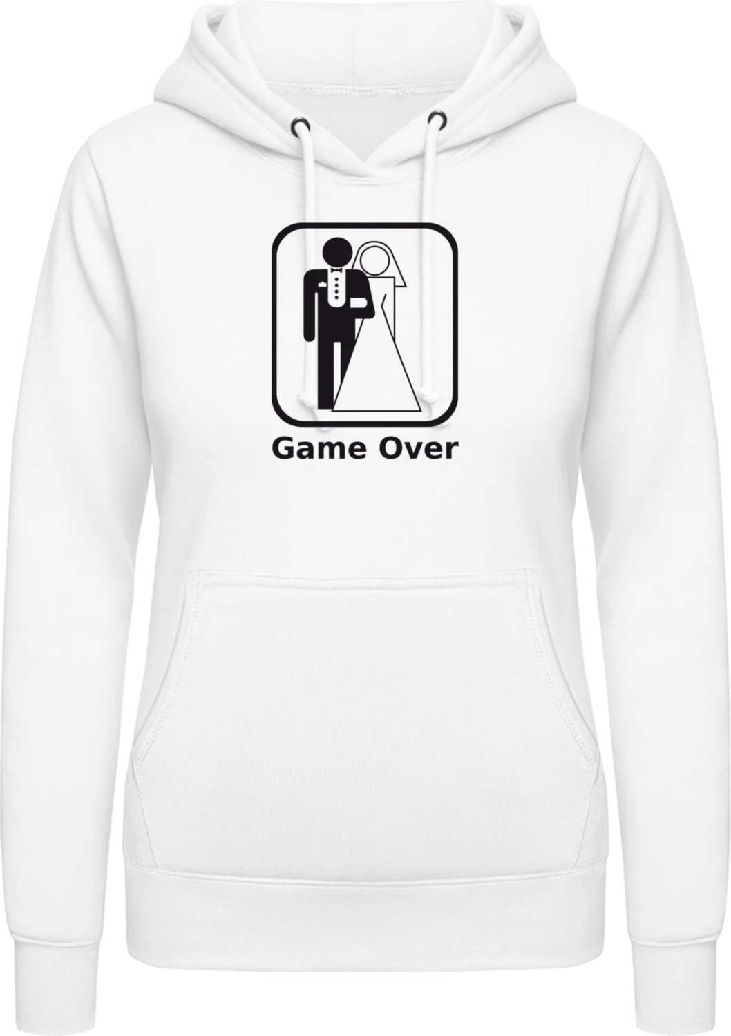 Game Over Junggesellenabschied - Arctic white AWDis ladies hoodie - Front