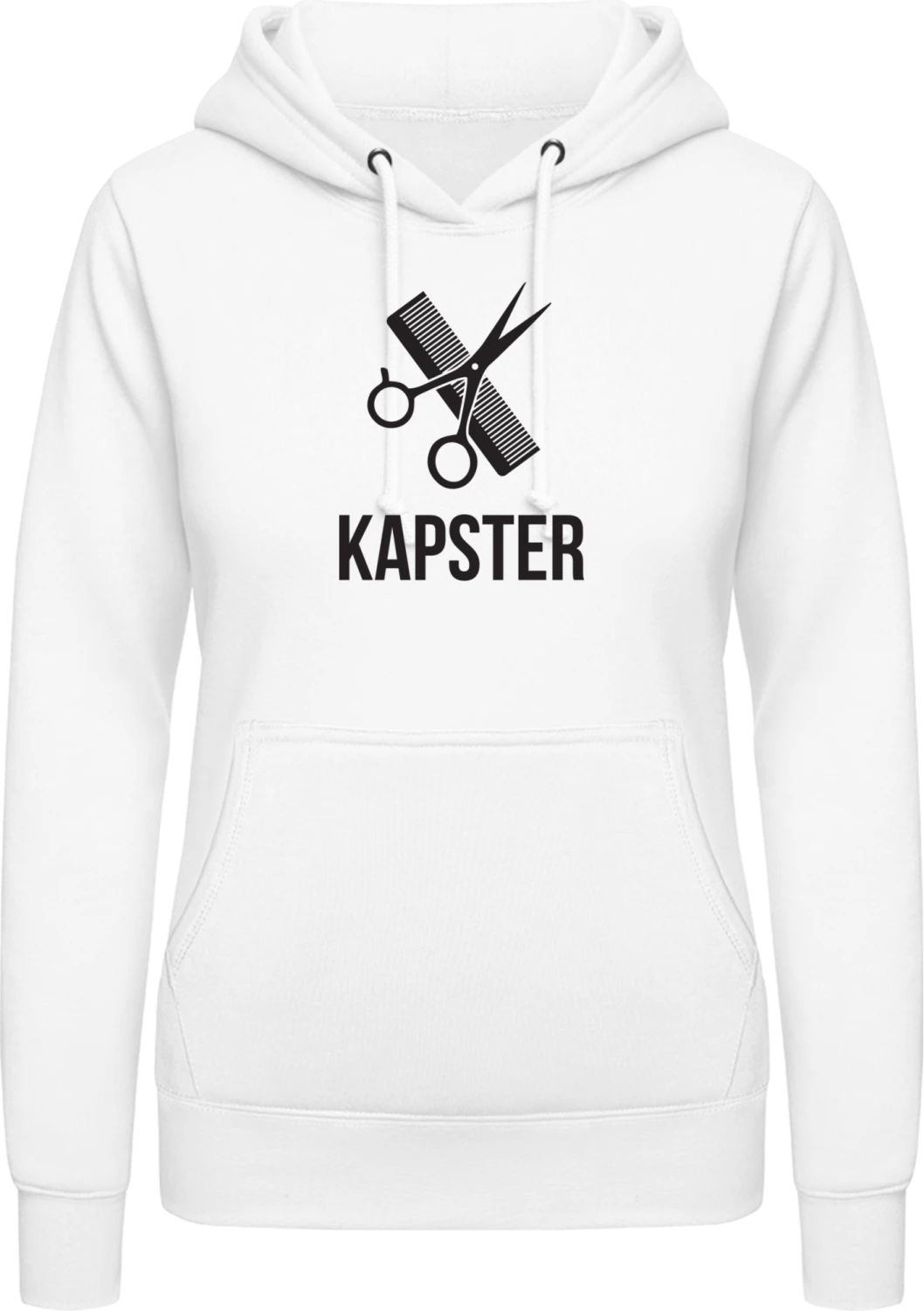 Kapster - Arctic white AWDis ladies hoodie - Front