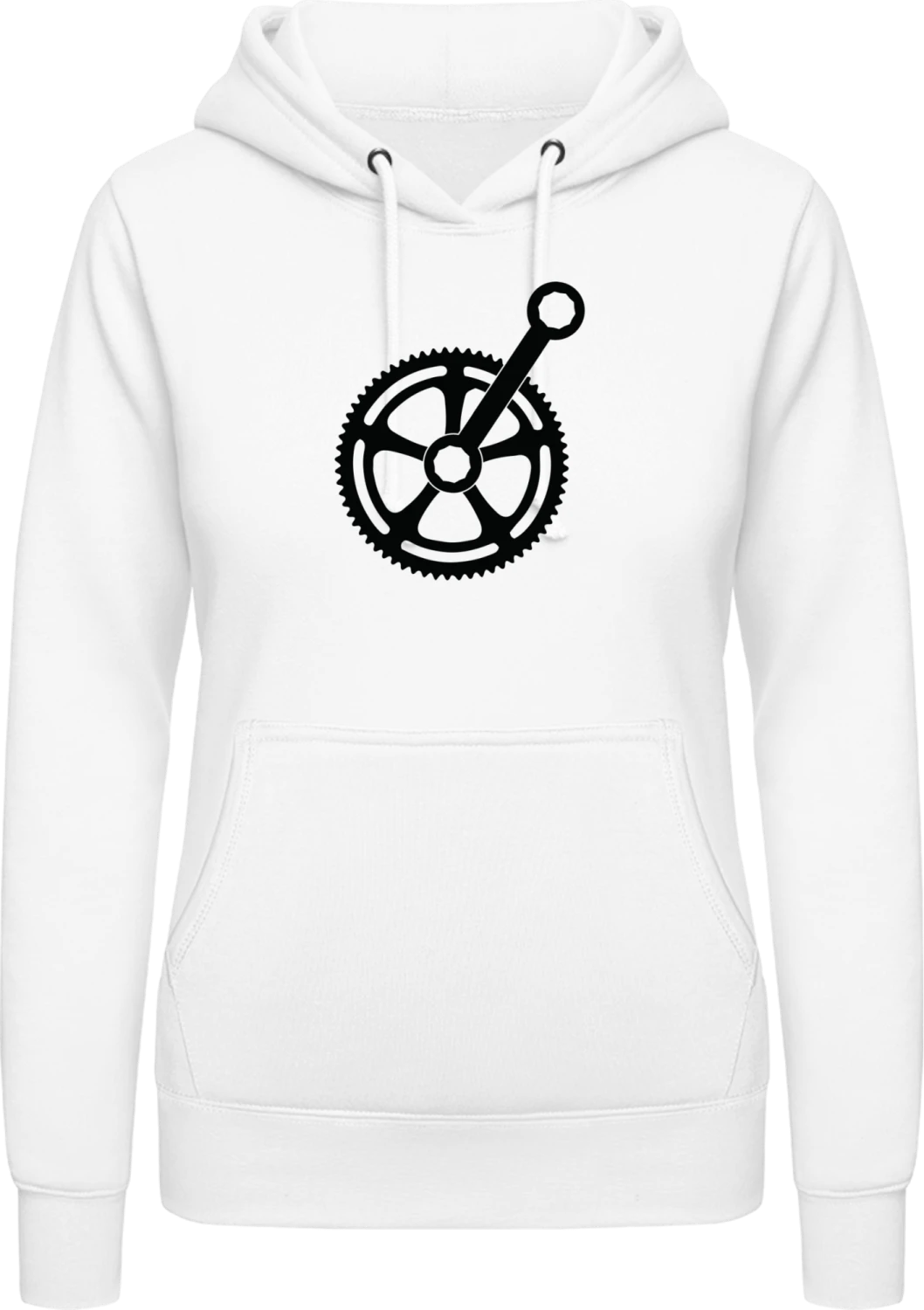 Gear Wheel Tools - Arctic white AWDis ladies hoodie - Front