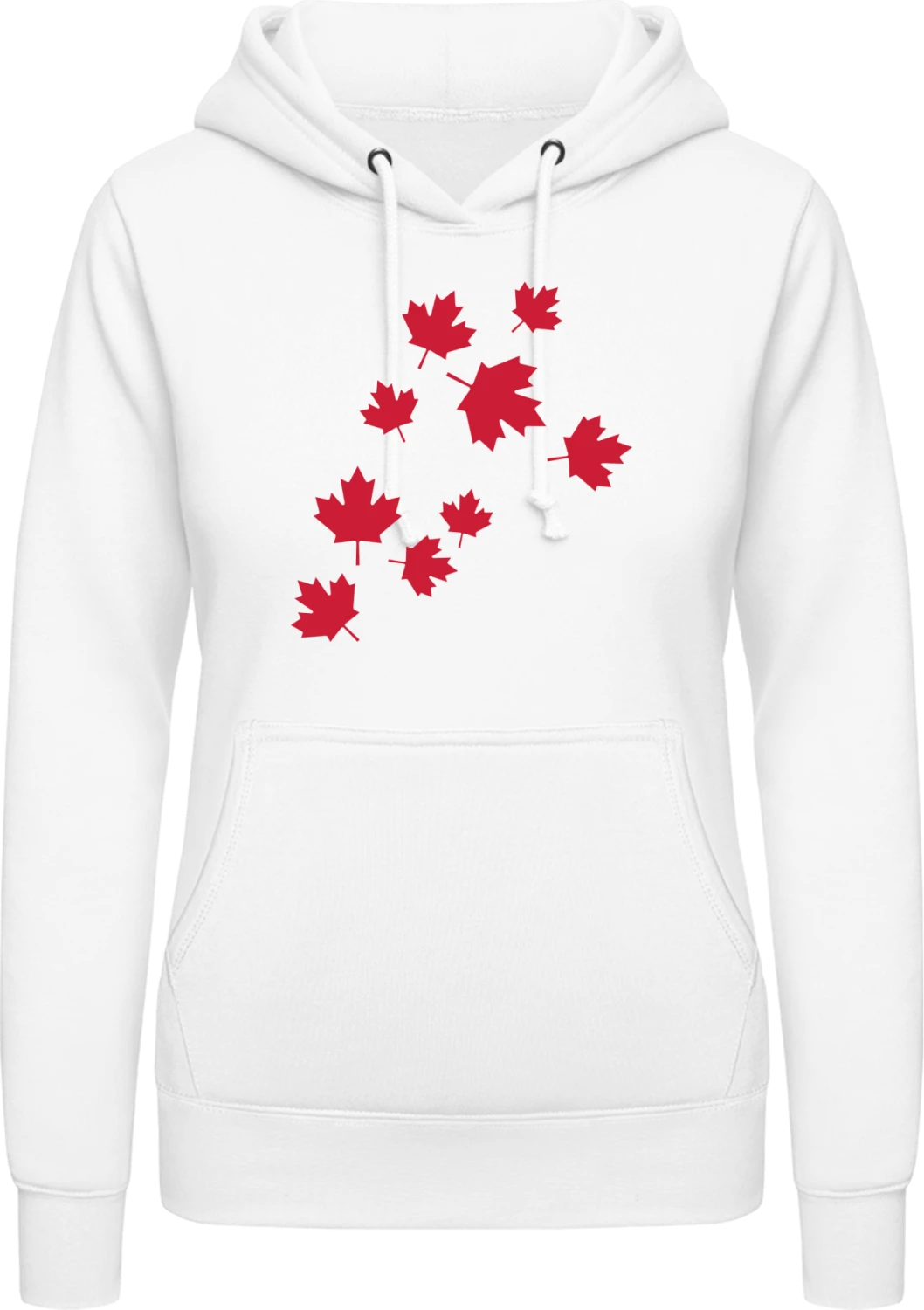 Canada Autumn - Arctic white AWDis ladies hoodie - Front