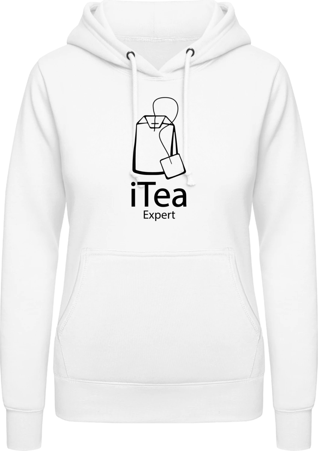 iTea Expert - Arctic white AWDis ladies hoodie - Front