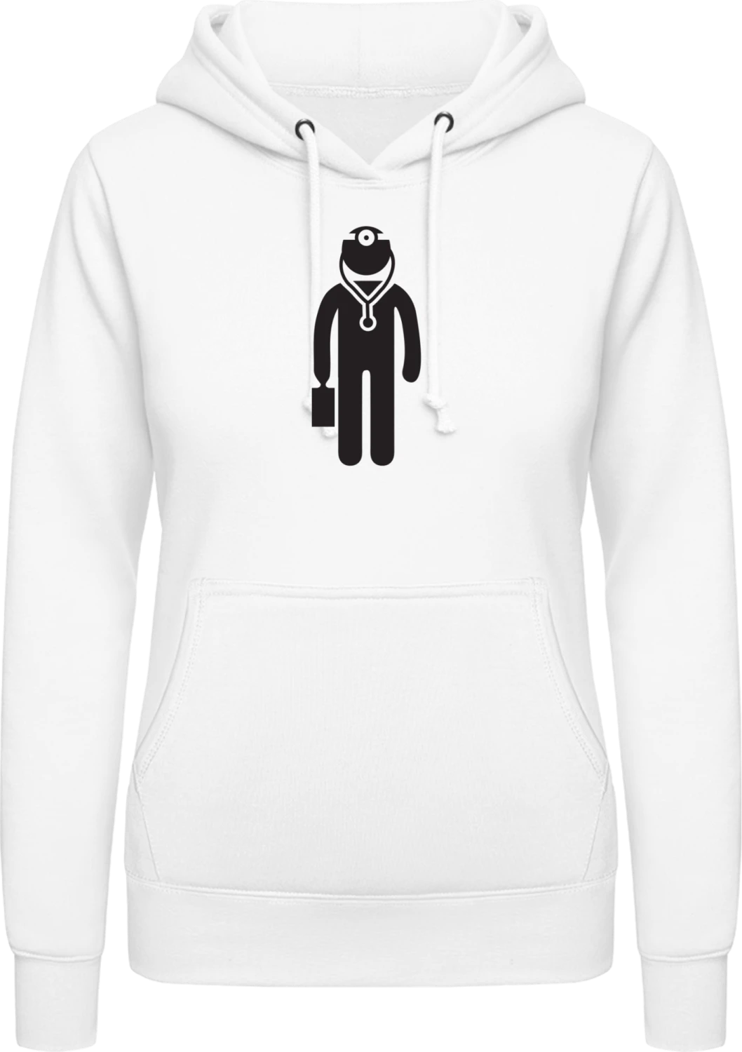 Arzt - Arctic white AWDis ladies hoodie - Front