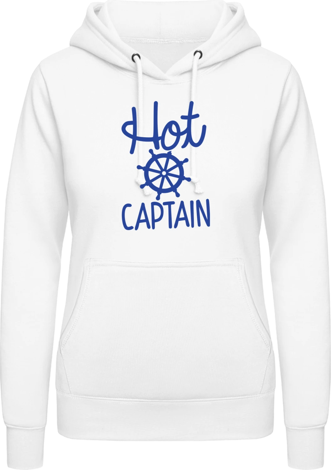 Hot Captain - Arctic white AWDis ladies hoodie - Front