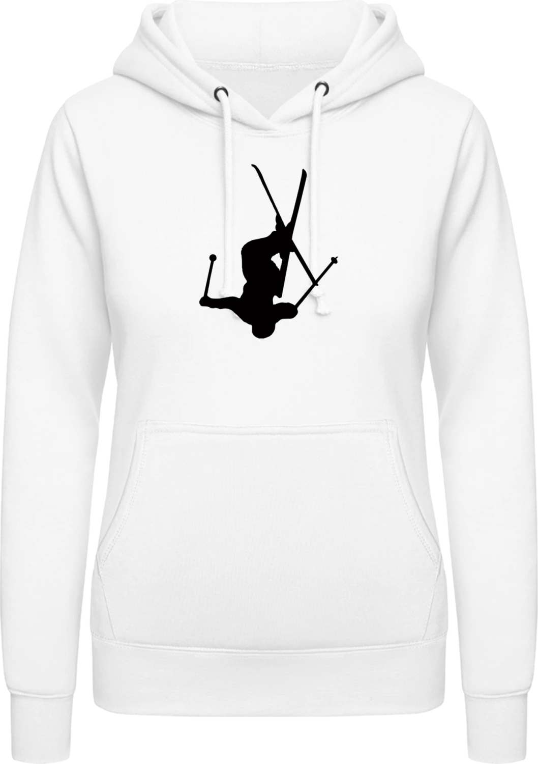 Freestyle Ski Jump - Arctic white AWDis ladies hoodie - Front