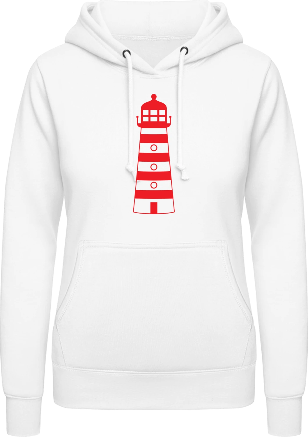 Leuchtturm - Arctic white AWDis ladies hoodie - Front