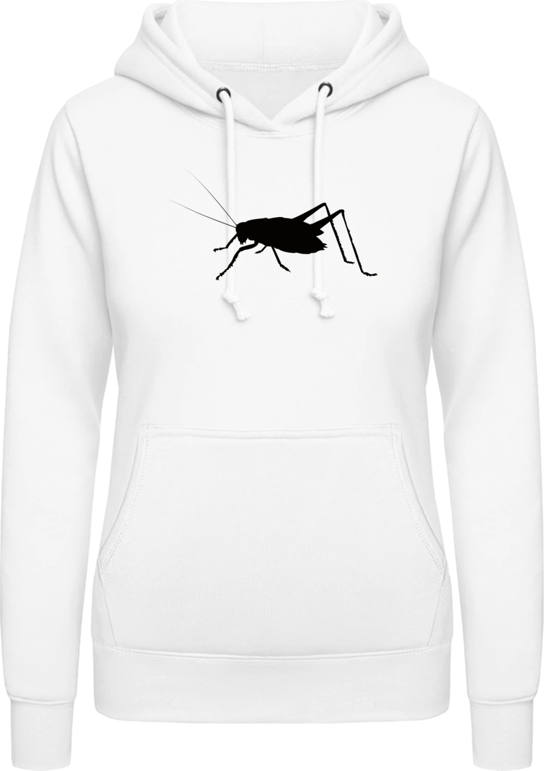 Grashüpfer - Arctic white AWDis ladies hoodie - Front