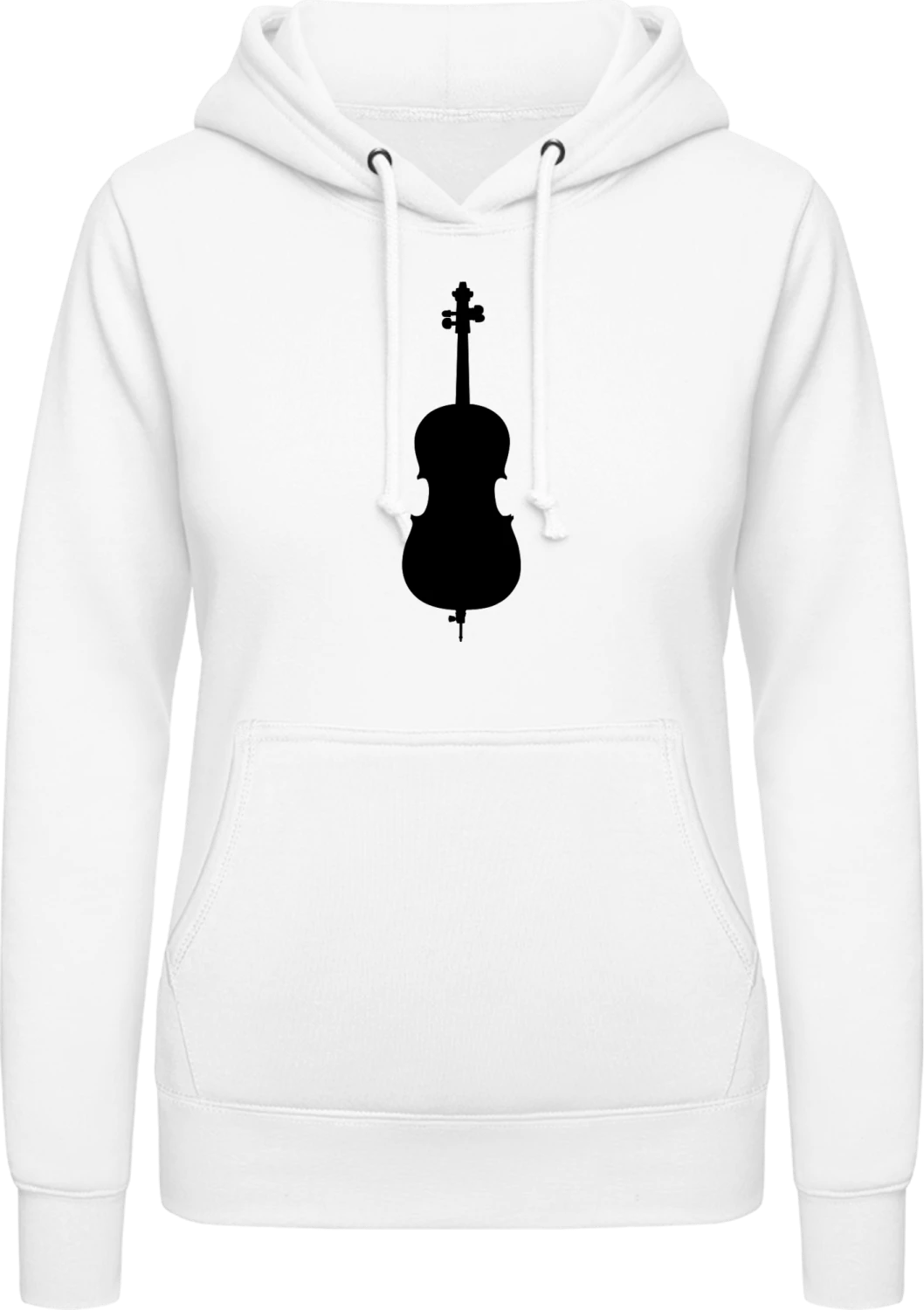 Chello Cello Violoncelle Violoncelo - Arctic white AWDis ladies hoodie - Front