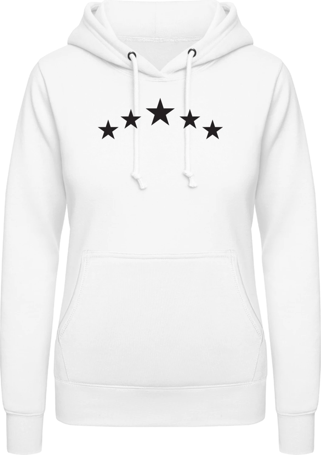 5 Stars Deluxe - Arctic white AWDis ladies hoodie - Front