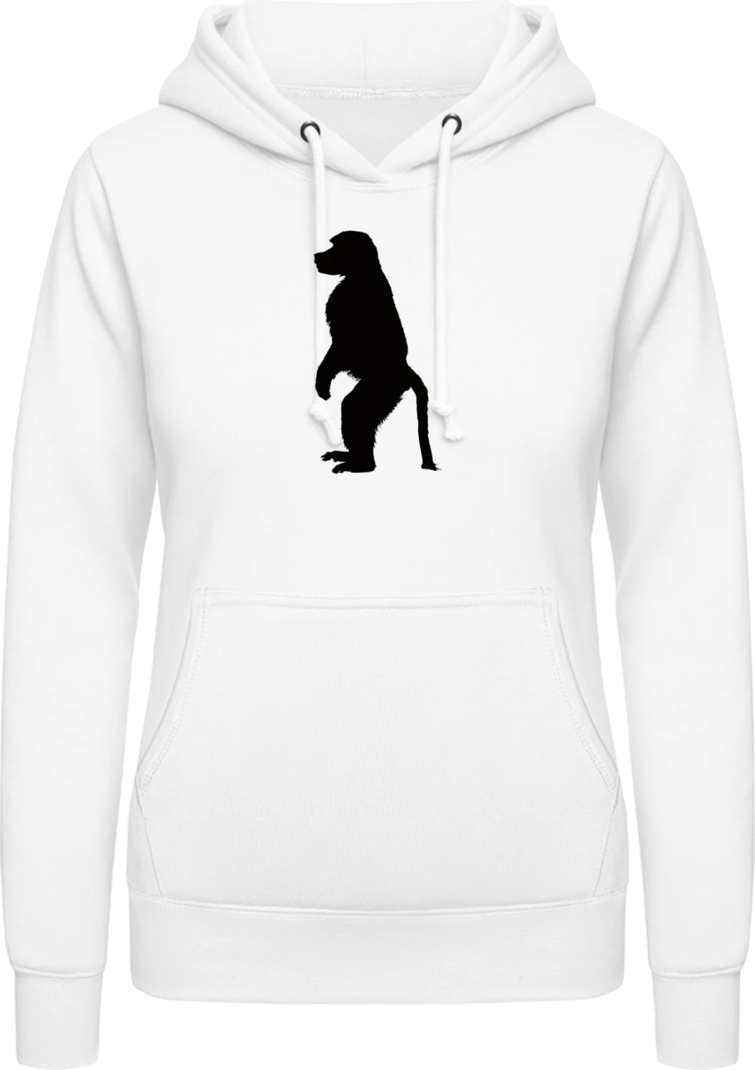 Pavian - Arctic white AWDis ladies hoodie - Front