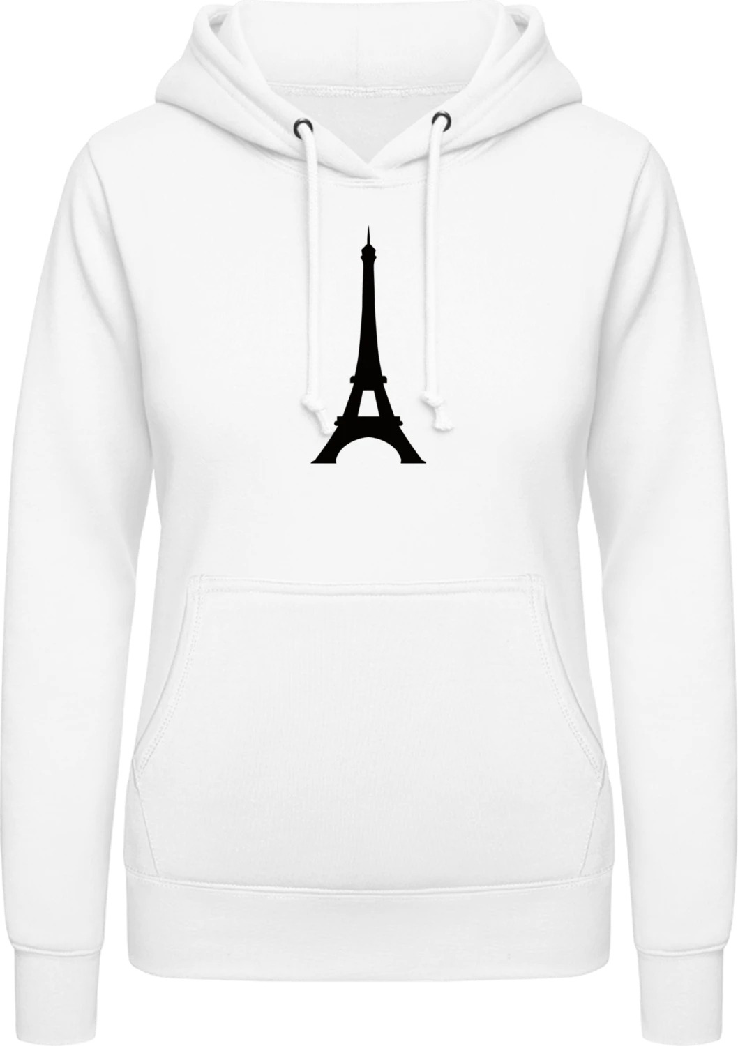 Eiffelturm - Arctic white AWDis ladies hoodie - Front