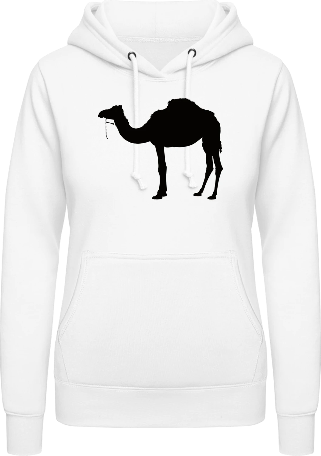 Dromedar - Arctic white AWDis ladies hoodie - Front