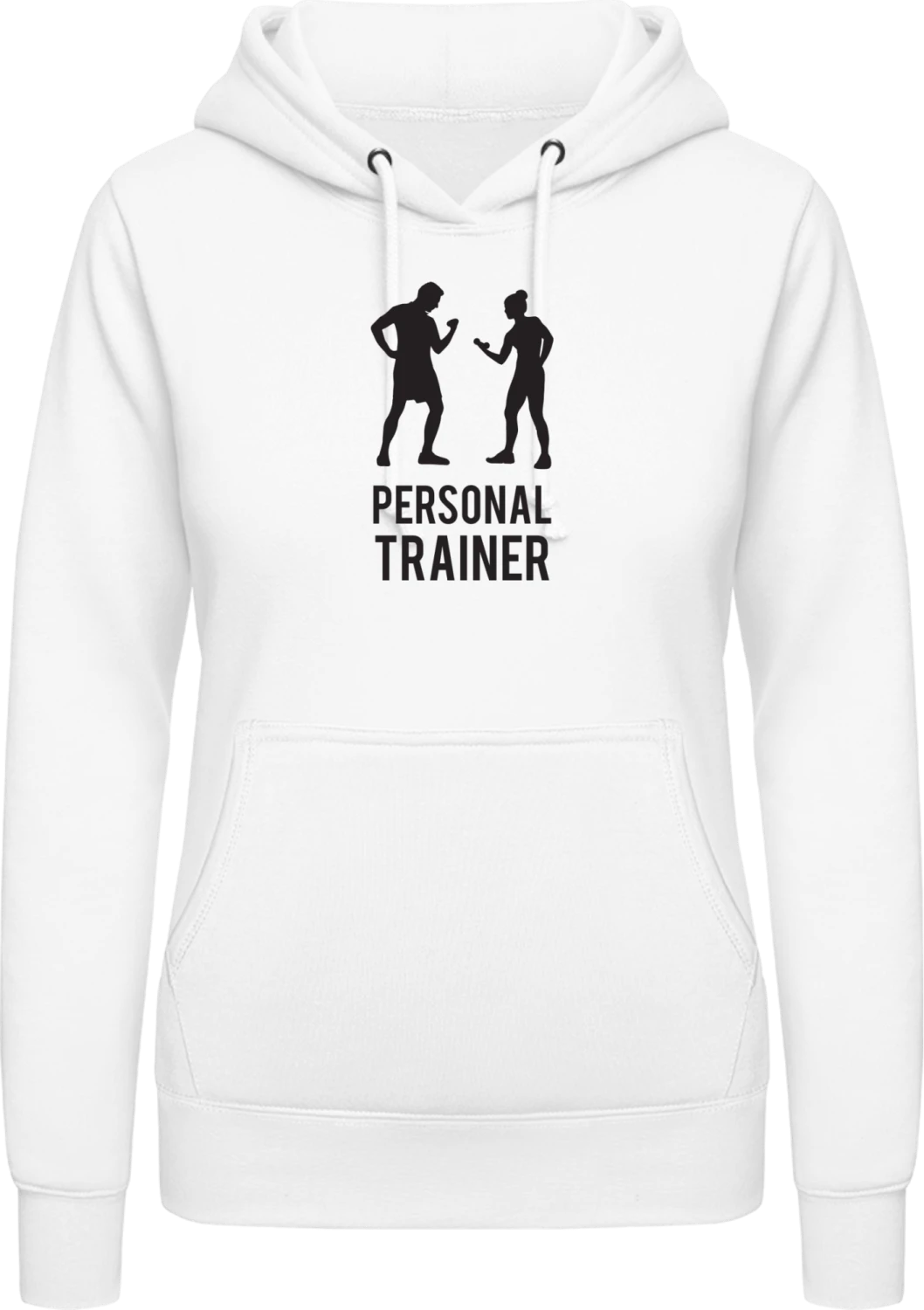 Personal Trainer - Arctic white AWDis ladies hoodie - Front