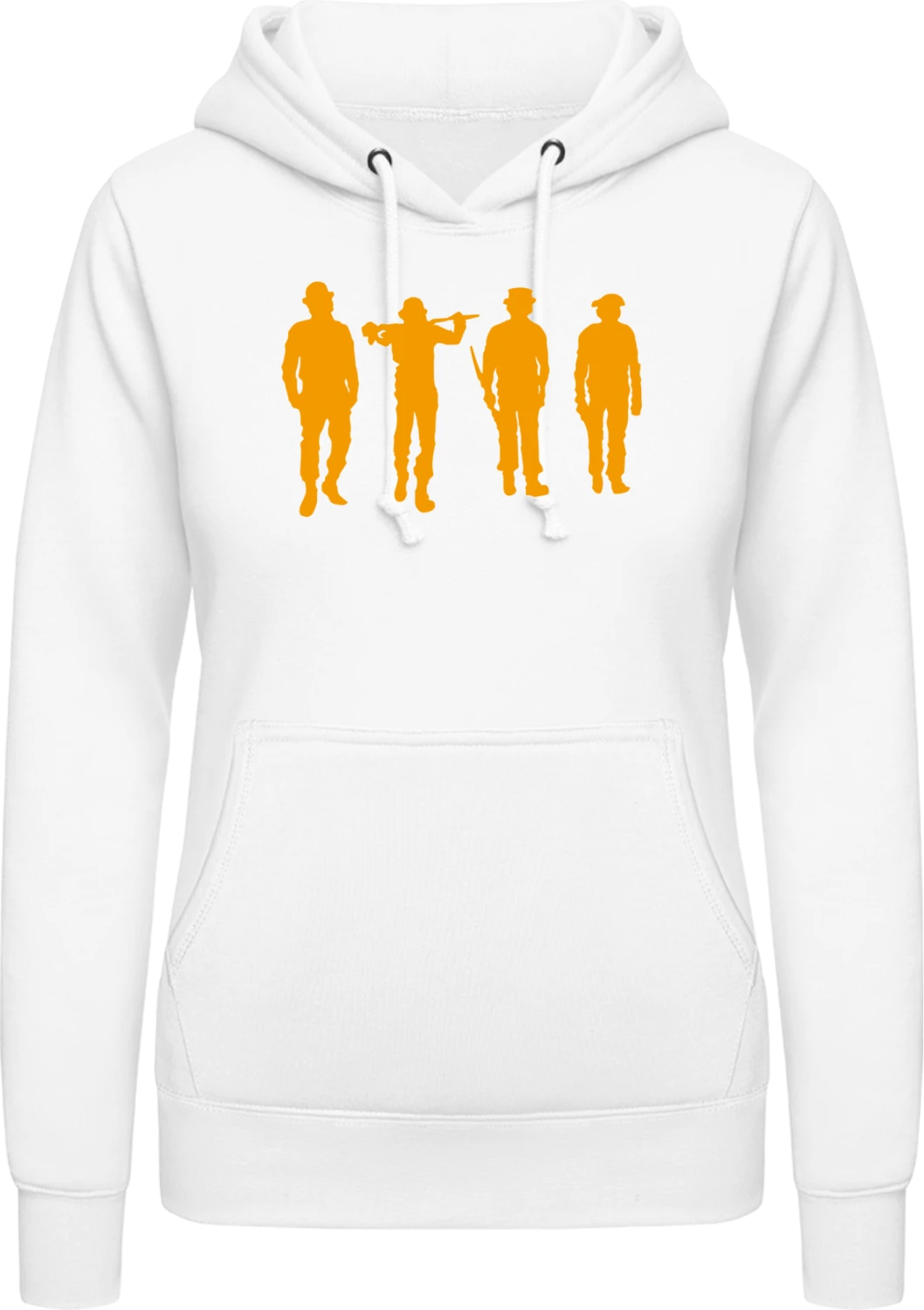 Clockwork Orange - Arctic white AWDis ladies hoodie - Front