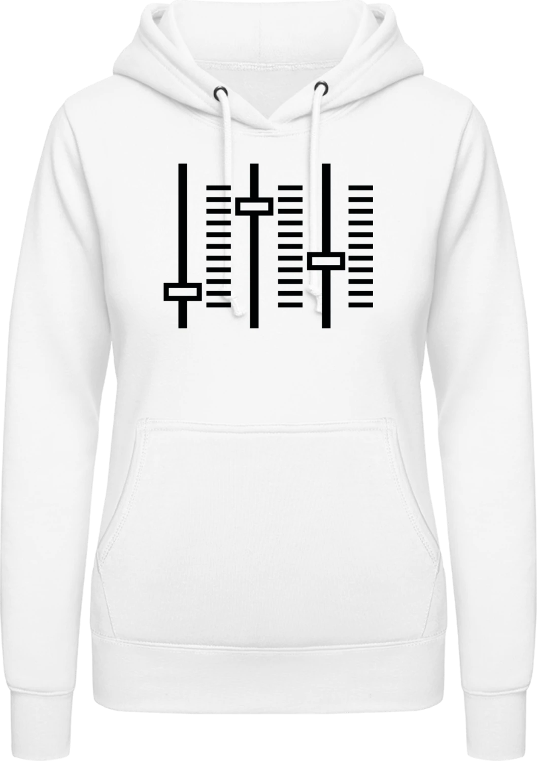 DJ Controllers - Arctic white AWDis ladies hoodie - Front