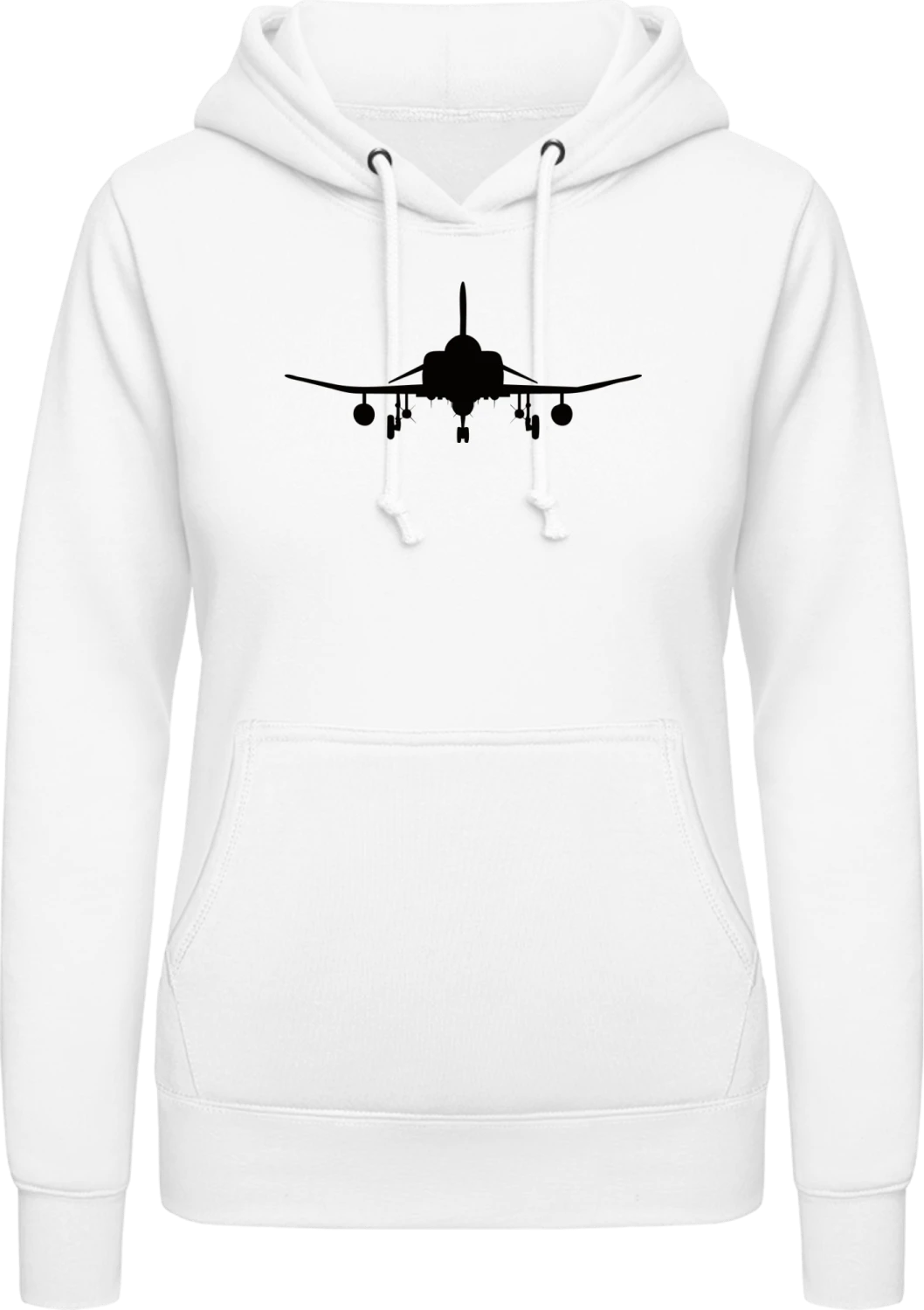 Jet Air Force - Arctic white AWDis ladies hoodie - Front