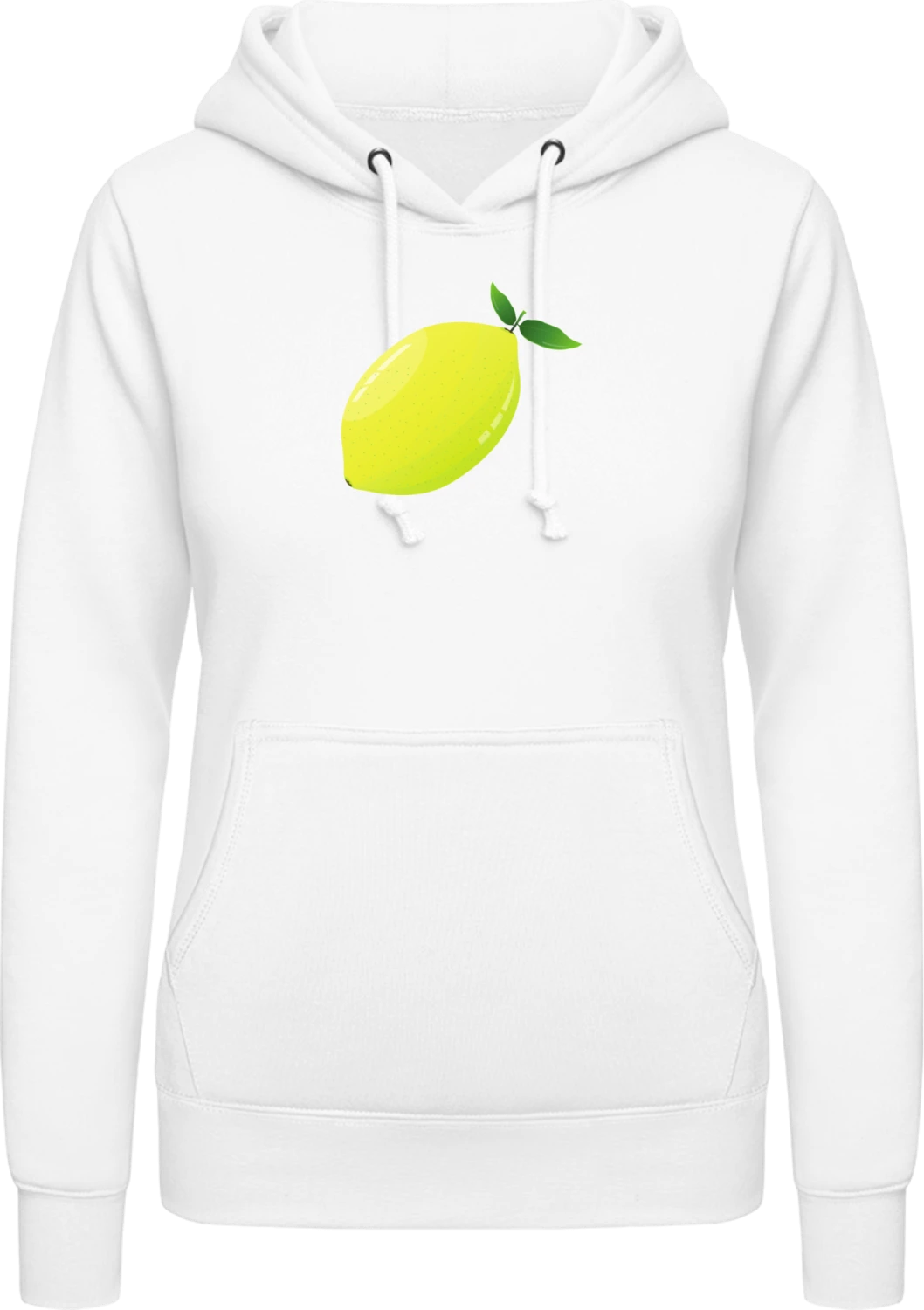 Zitrone - Arctic white AWDis ladies hoodie - Front