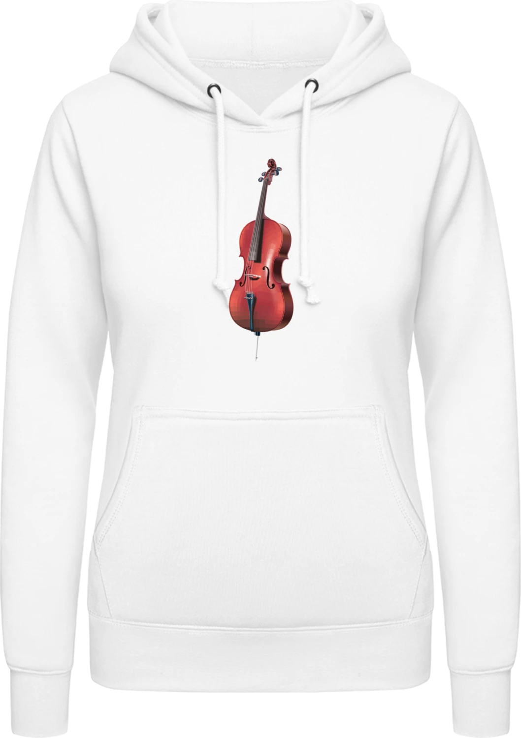 Cello - Arctic white AWDis ladies hoodie - Front