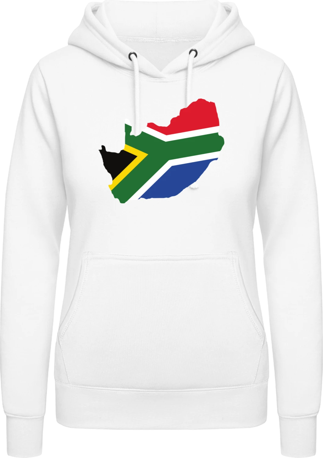 Südafrika - Arctic white AWDis ladies hoodie - Front