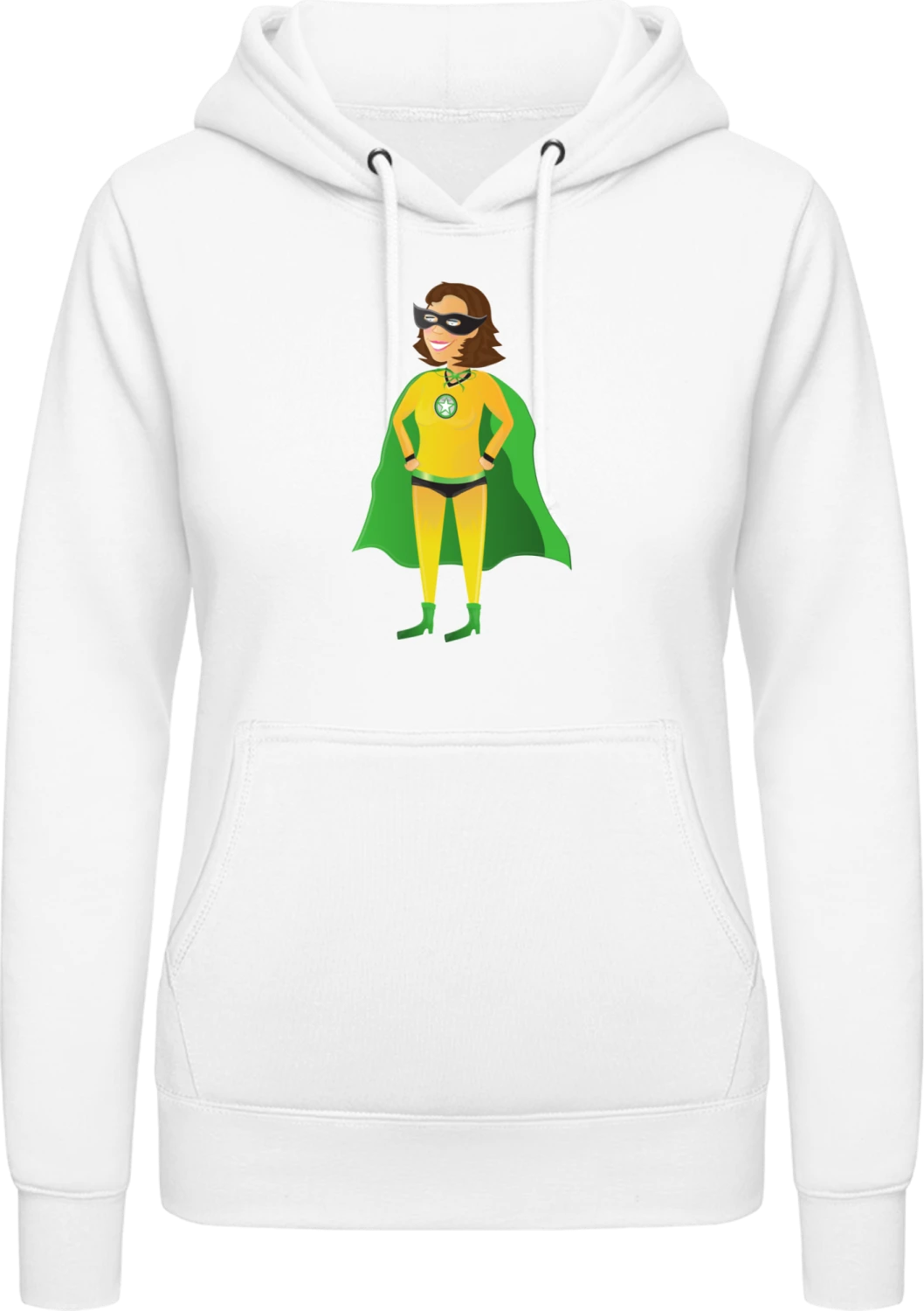 Supermom - Arctic white AWDis ladies hoodie - Front