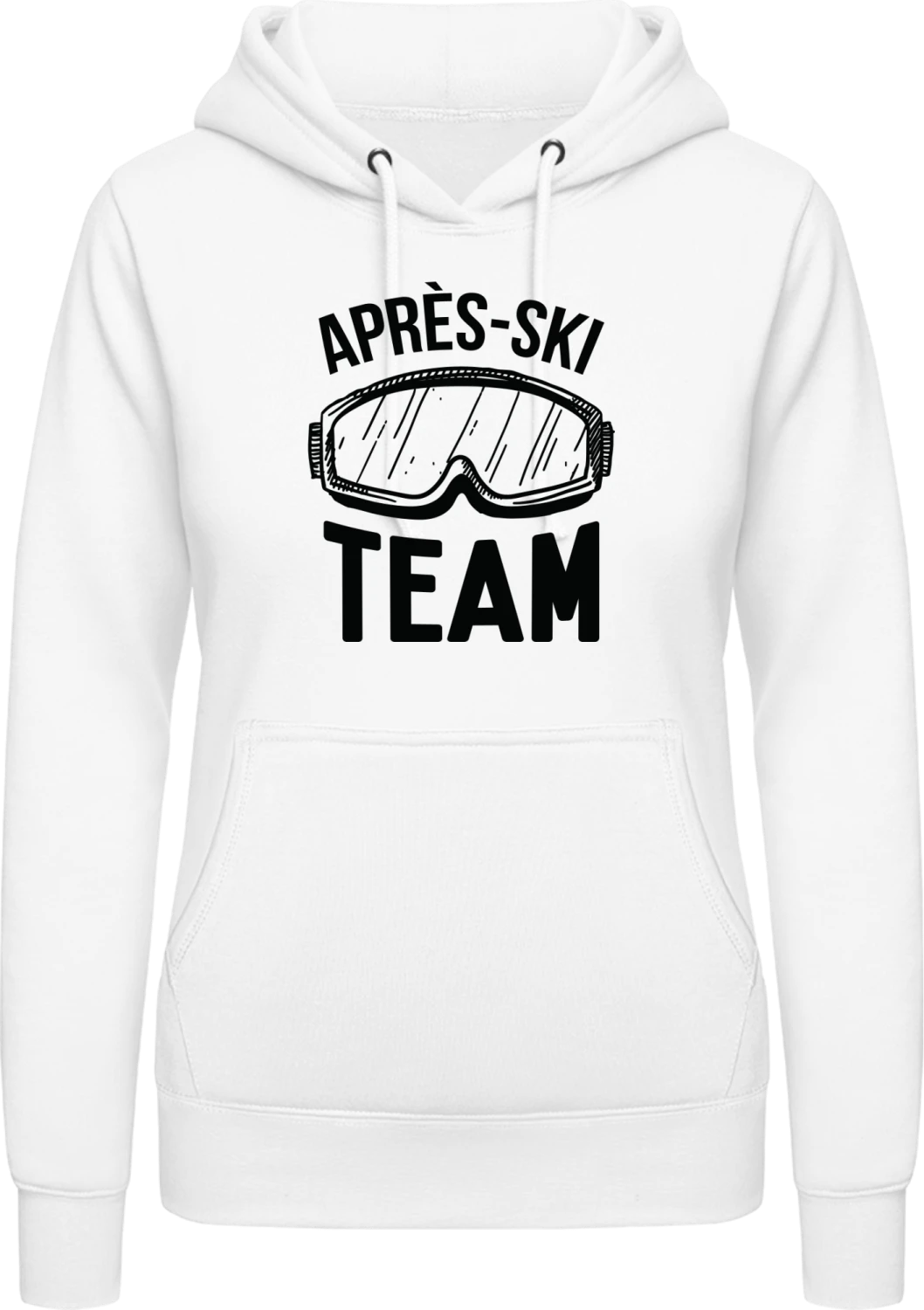 Après Ski Team - Arctic white AWDis ladies hoodie - Front