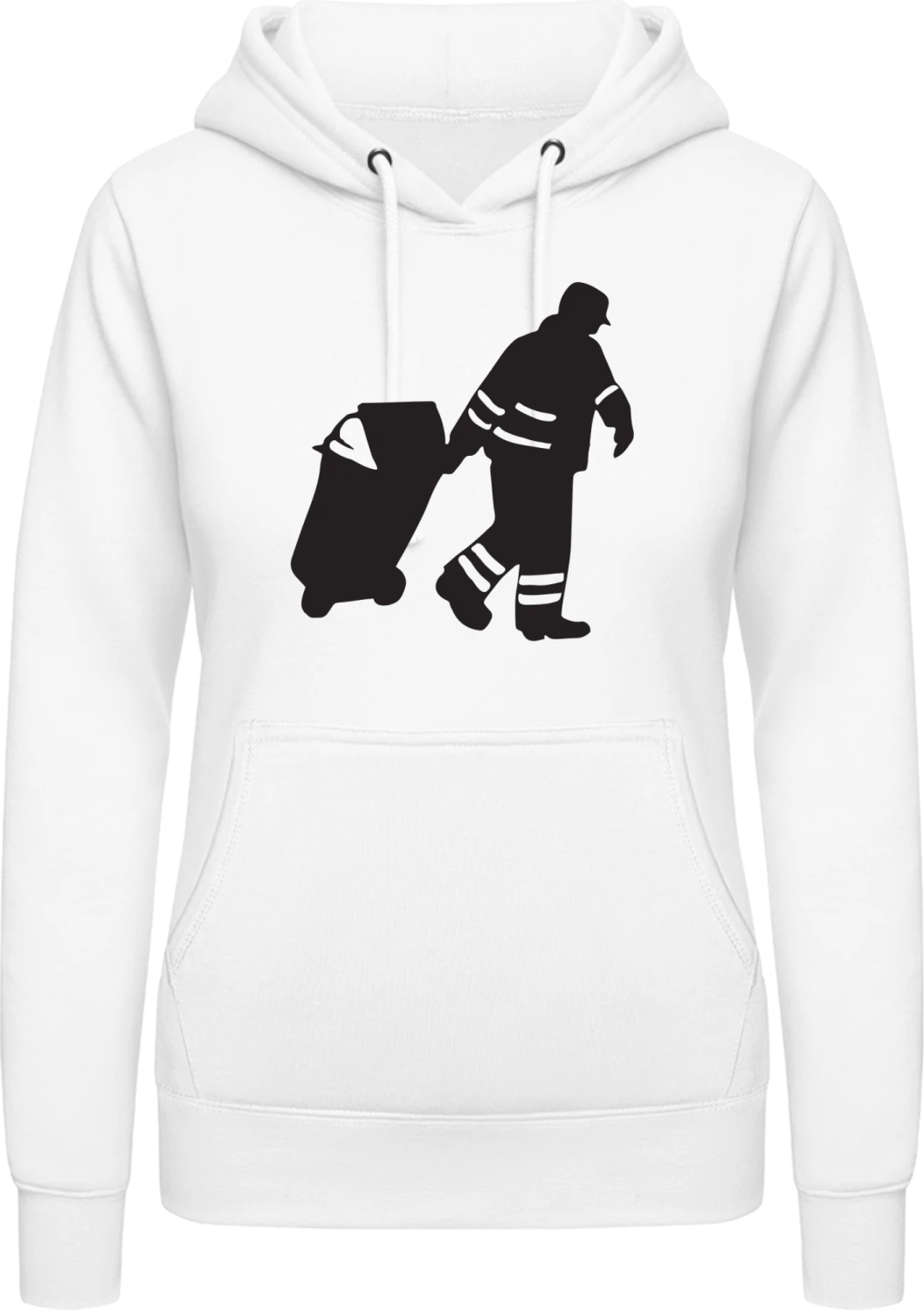 Müllmann Icon - Arctic white AWDis ladies hoodie - Front