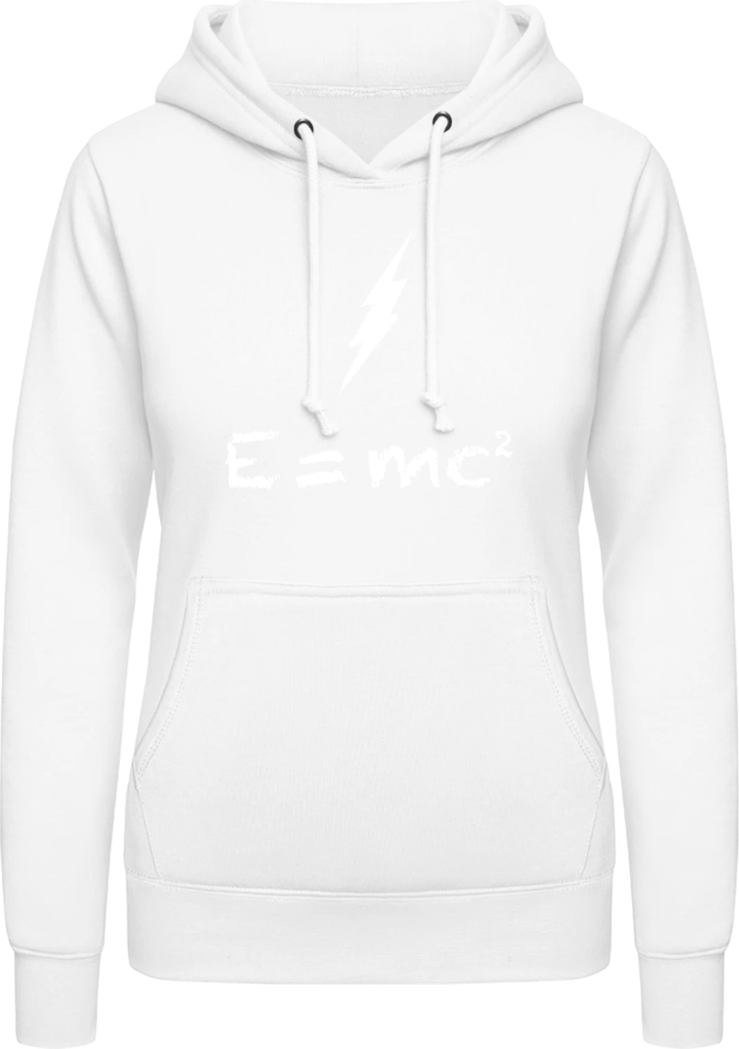 Energy Flash EMC2 - Arctic white AWDis ladies hoodie - Front