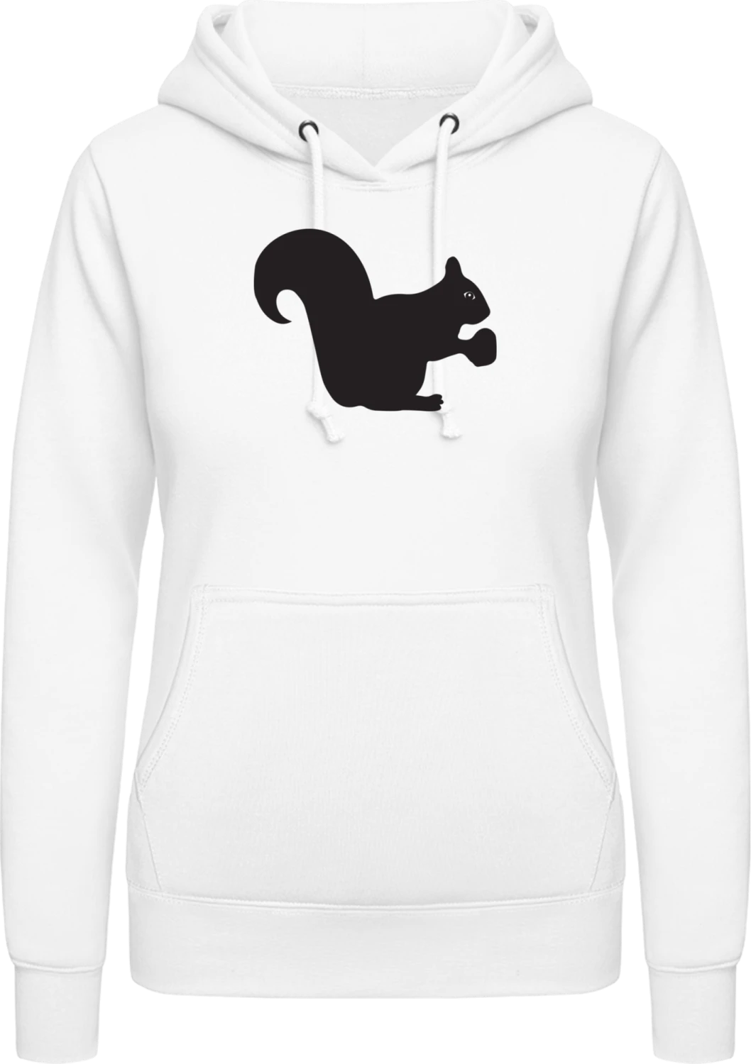 Eichhörnchen - Arctic white AWDis ladies hoodie - Front