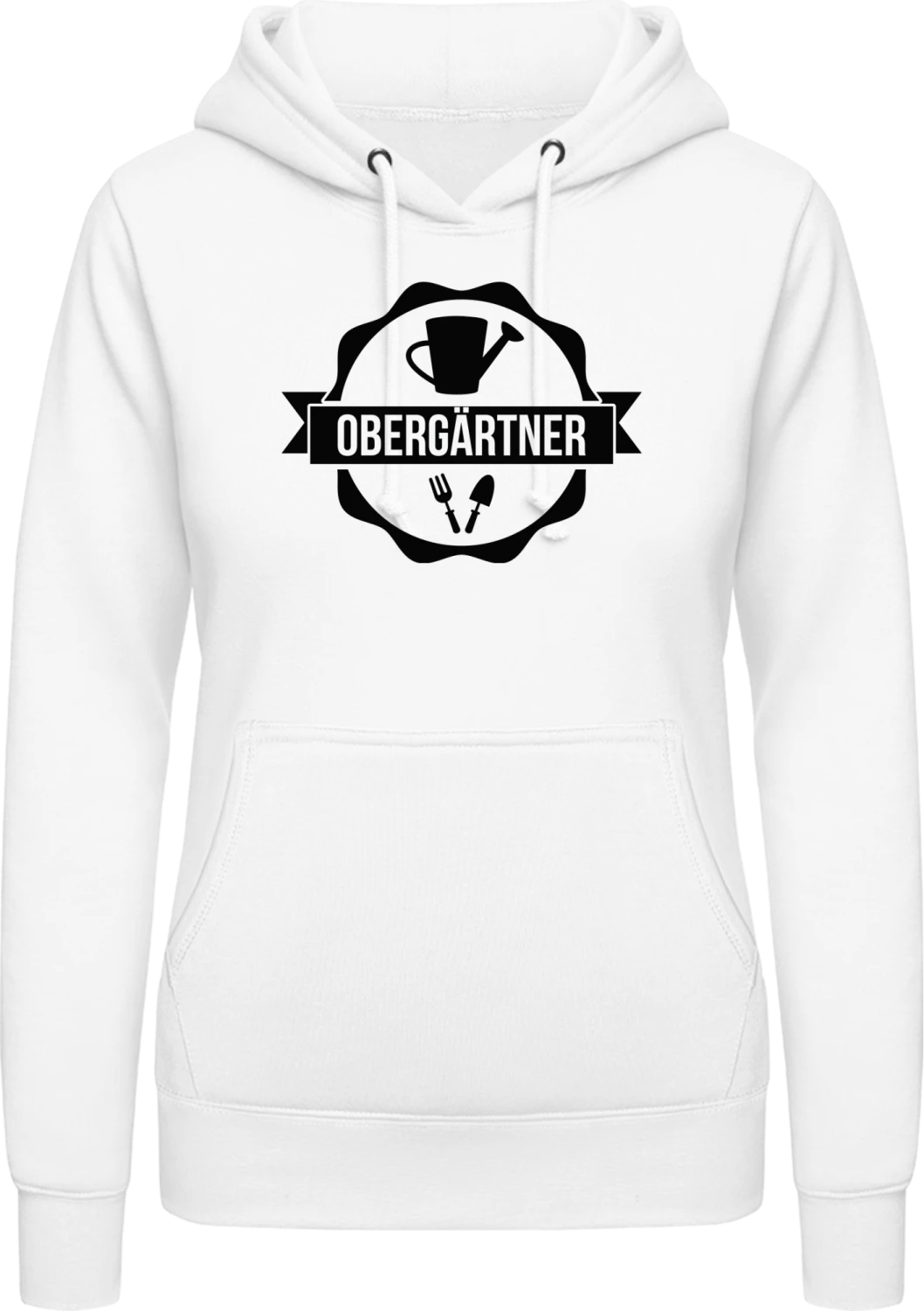 Obergärtner - Arctic white AWDis ladies hoodie - Front