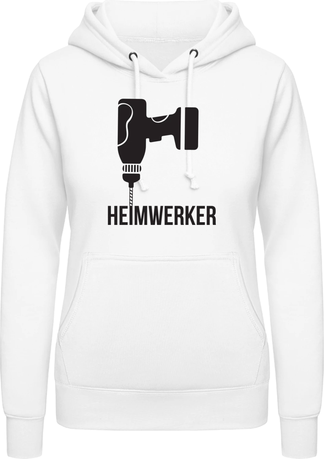 Heimwerker - Arctic white AWDis ladies hoodie - Front