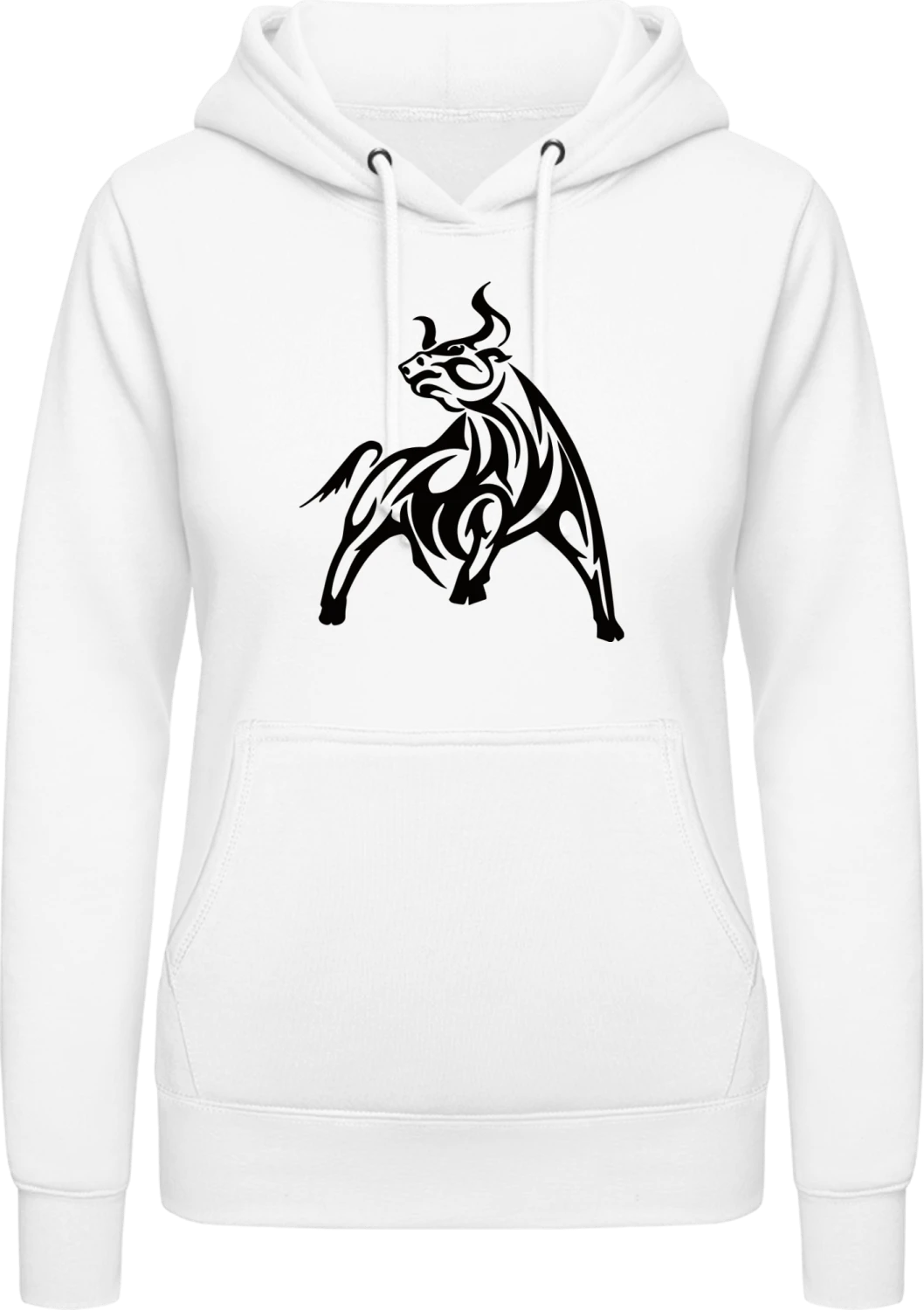 Bull Power - Arctic white AWDis ladies hoodie - Front